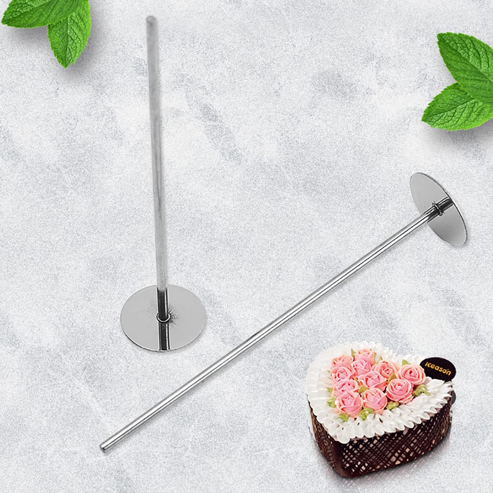 JIHUOO 4-Piece 5.5-Inch Stainless Steel Cake Heating Core Rods - Professional Baking Tools for Even Cake Baking & Decoration - Perfect for Wedding Cakes, Birthday Cakes & Pastry Making