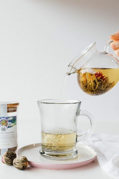 Premium Blooming Flower Tea - Hand-Tied Organic Green & White Tea Blossoms for Relaxation & Gifting | Perfect for Afternoon Tea, Spa Days & Special Occasions