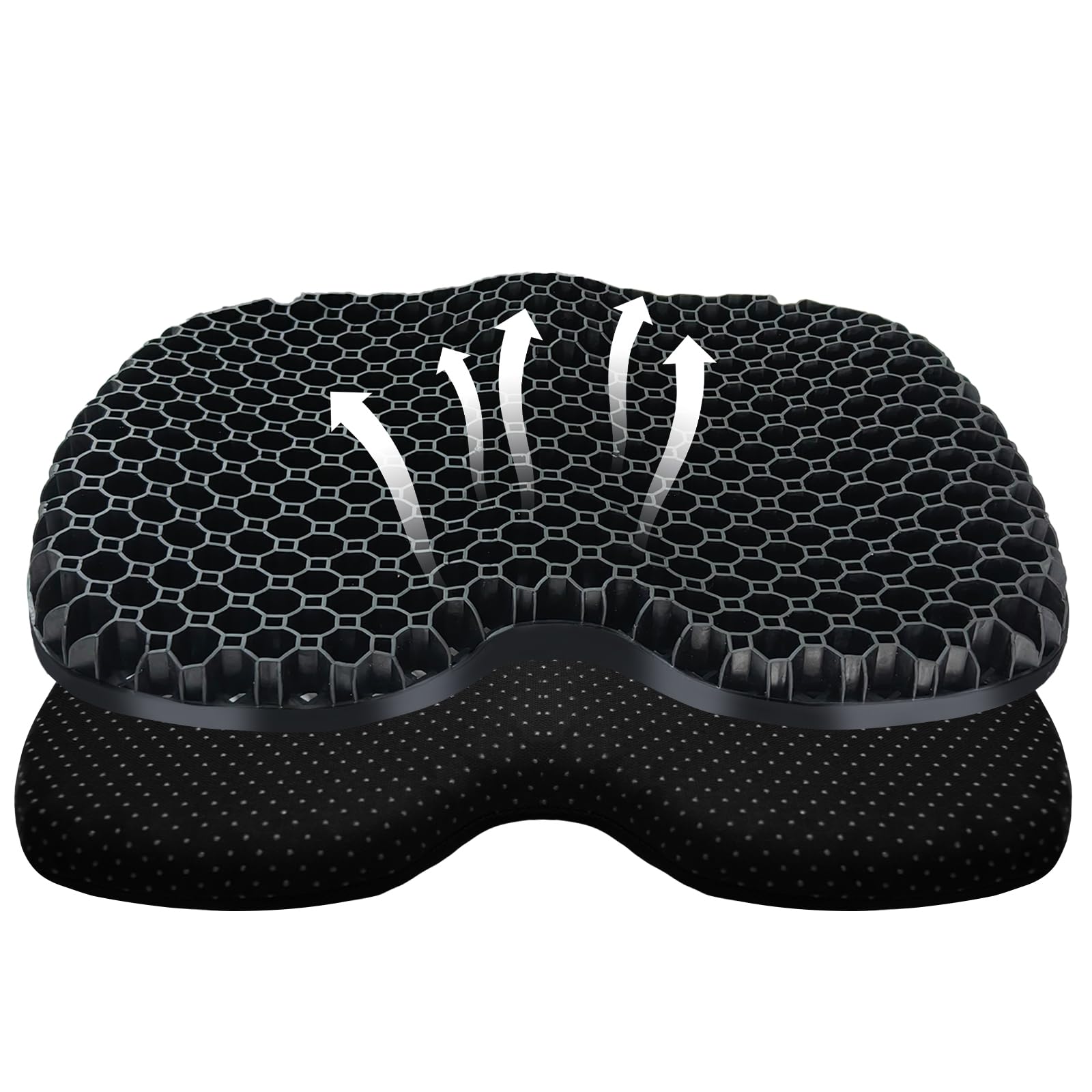 Premium Thickened Anti-Slip Waterproof Kayak Seat Cushion - Comfortable Gel Padding for Kayaking, Canoeing & Rowing - Perfect for Fishing, Stadium Seats & Inflatable Kayak Accessories - Portable & Durable Design for Outdoor Water Sports