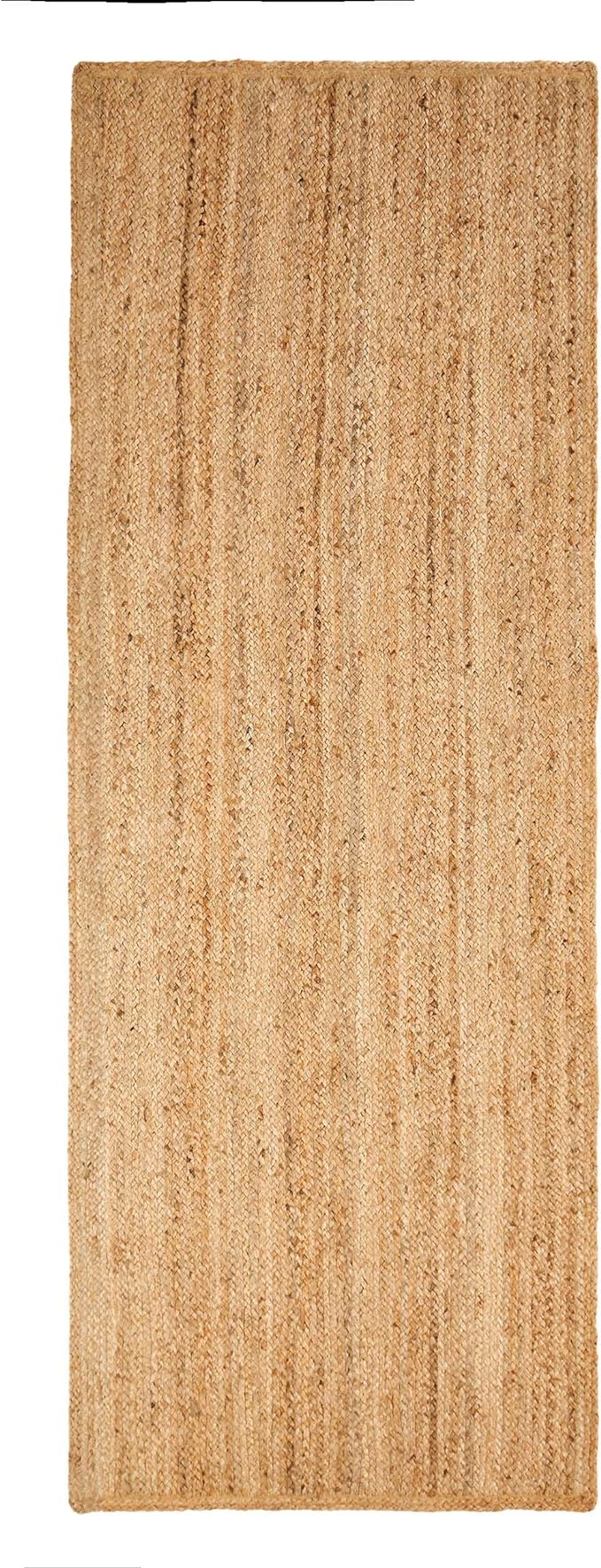 Braided Jute Reversible Handwoven Rug - Natural Fiber Indoor/Outdoor Area Rug for Living Room, Bedroom, Patio & Deck - Eco-Friendly Home Decor