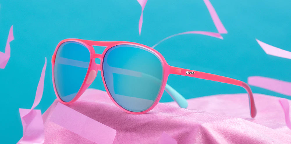 Goodr Carl is My Co-Pilot Polarized Sunglasses - UV Protection, Lightweight & Stylish for Running, Cycling, and Outdoor Activities