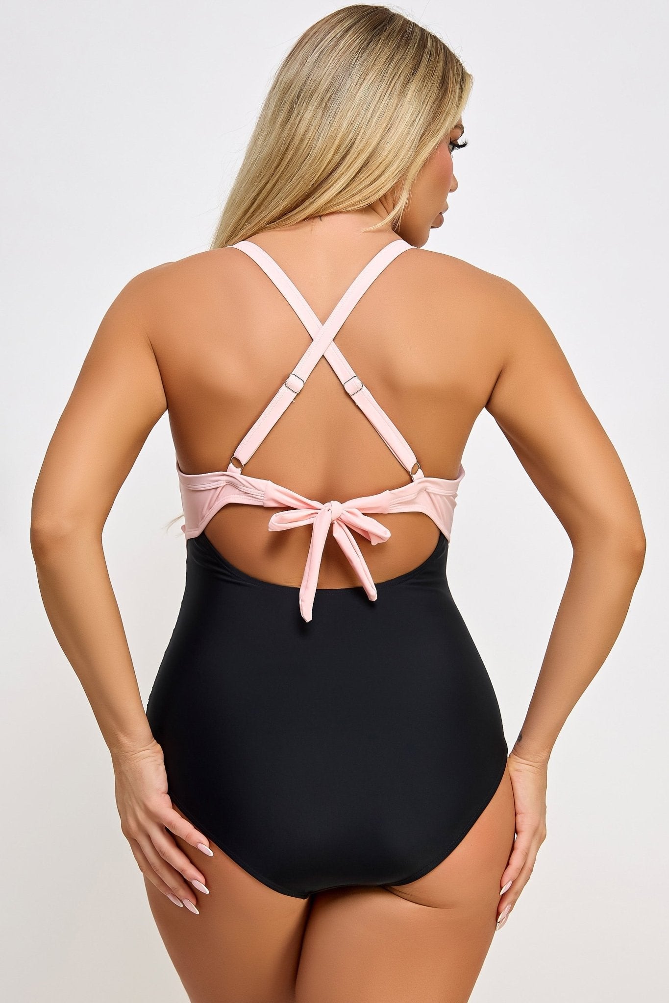 BeWicked Women's Marilyn Swimsuit 2516 - Sexy Retro One-Piece Bathing Suit for Women, High Waist Vintage Swimwear with Ruffles (Beach, Pool, Vacation)