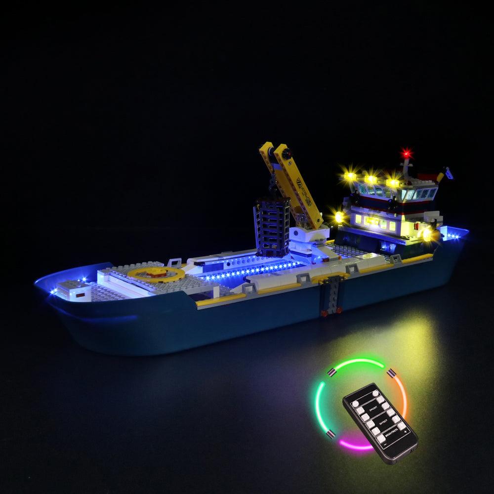 Best Light Kit for LEGO City Police Patrol Boat 60277 - DIY Lighting Set with Easy Installation - Perfect for LEGO Displays, Nighttime Play & Model Showcases