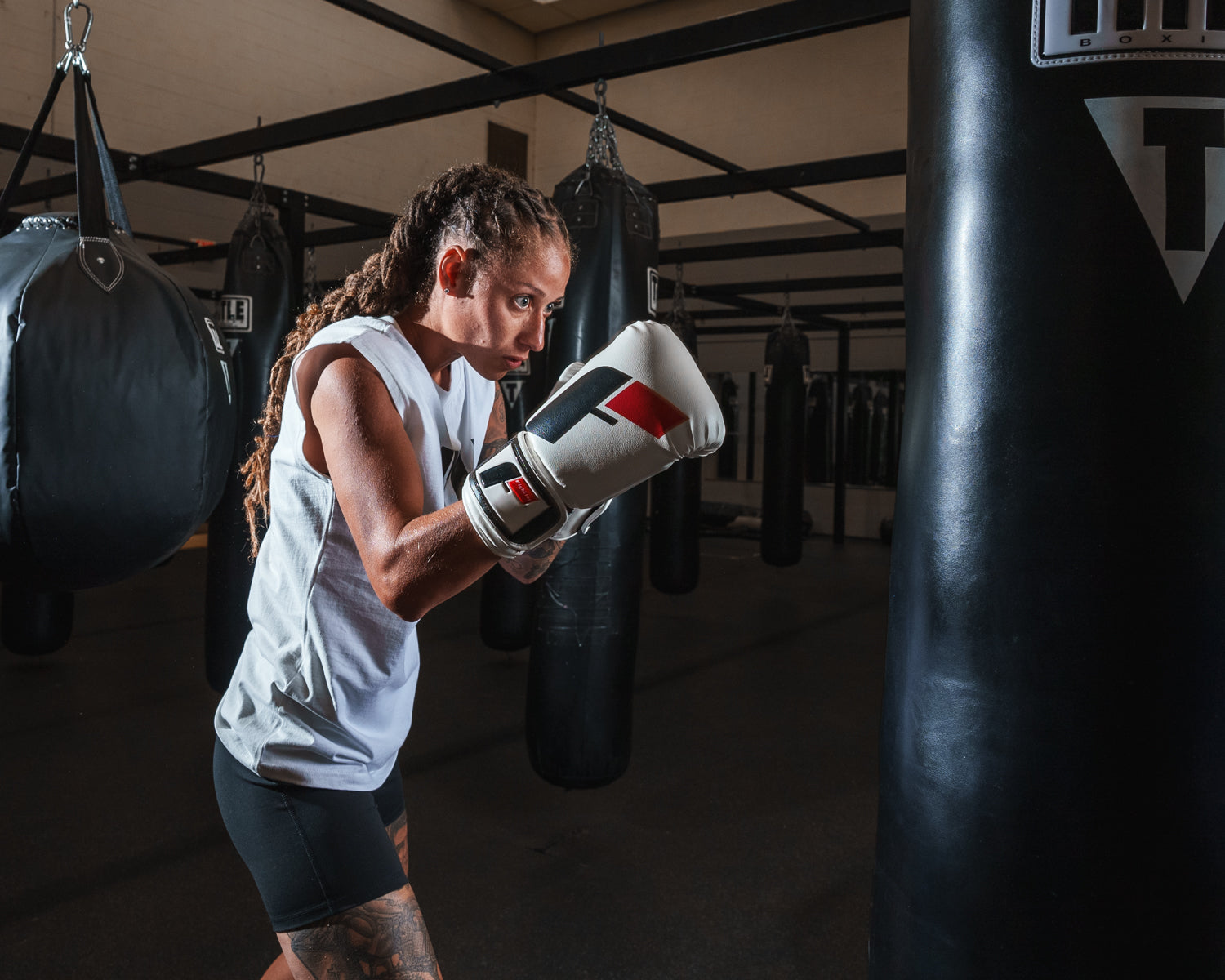 Premium Boxing Gloves with Bold Logo - Training, Sparring & Heavy Bag Workouts for Men & Women