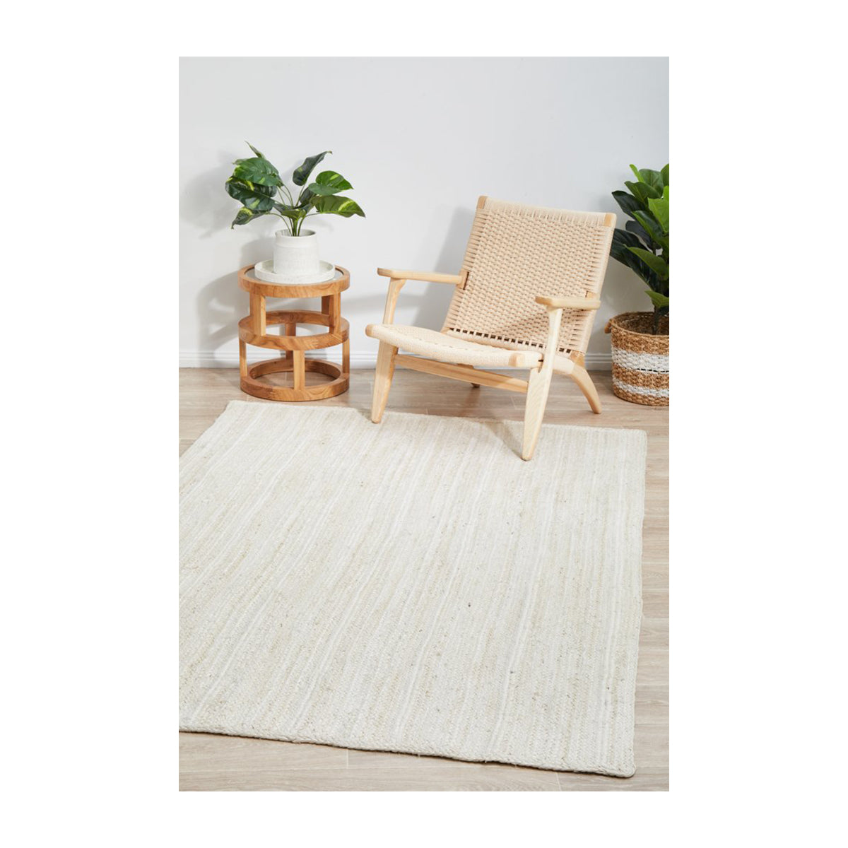 Bondi Rectangle Rug - Soft Plush White Area Rug for Living Room, Bedroom & Nursery - Machine Washable Modern Home Decor