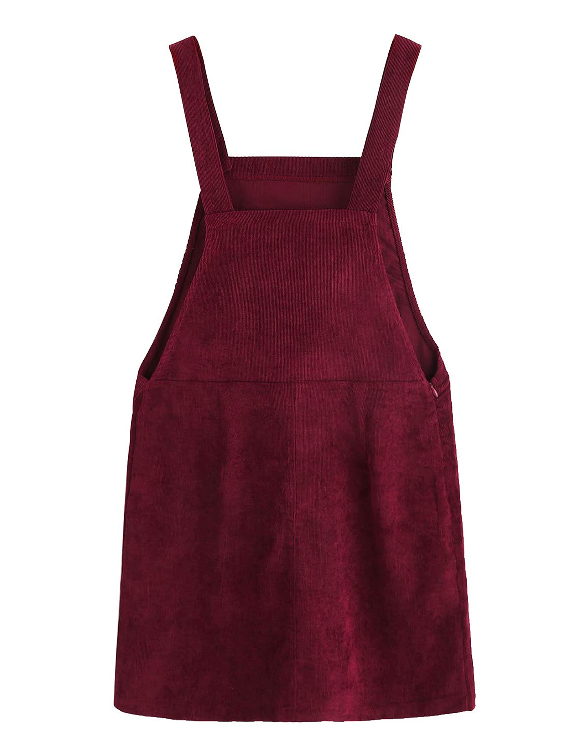Tanming Women's Corduroy A-Line Jumper Pinafore Dress - Cute Mini Skirt Overall for Casual Outfits & Fall Fashion | Perfect for Date Nights, Workwear, and Weekend Brunch