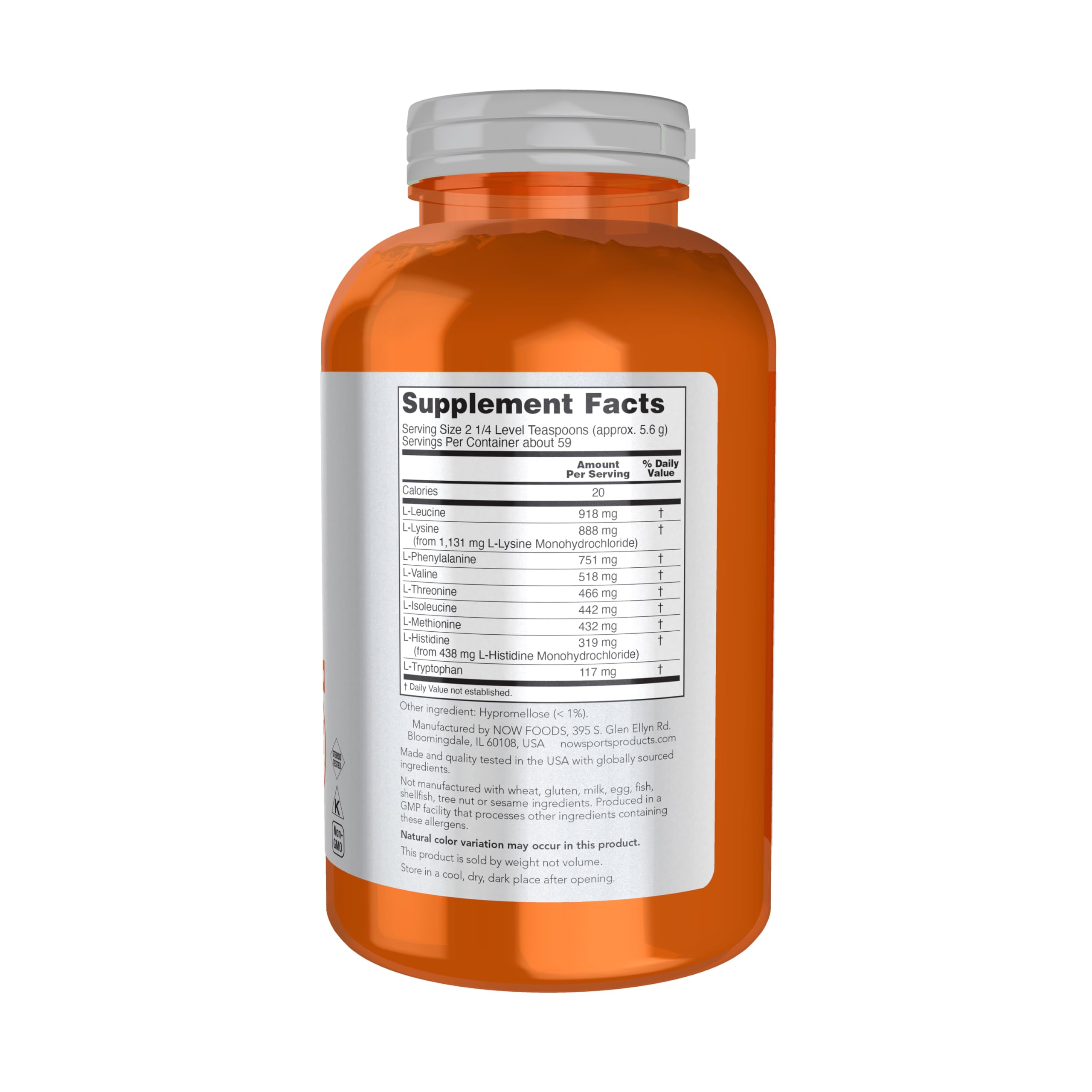 NOW Foods Amino-9 Essentials™ Powder - 330g Sports Nutrition Supplement for Enhanced Protein Synthesis & Muscle Recovery | Pre/Post Workout & Active Lifestyle Support