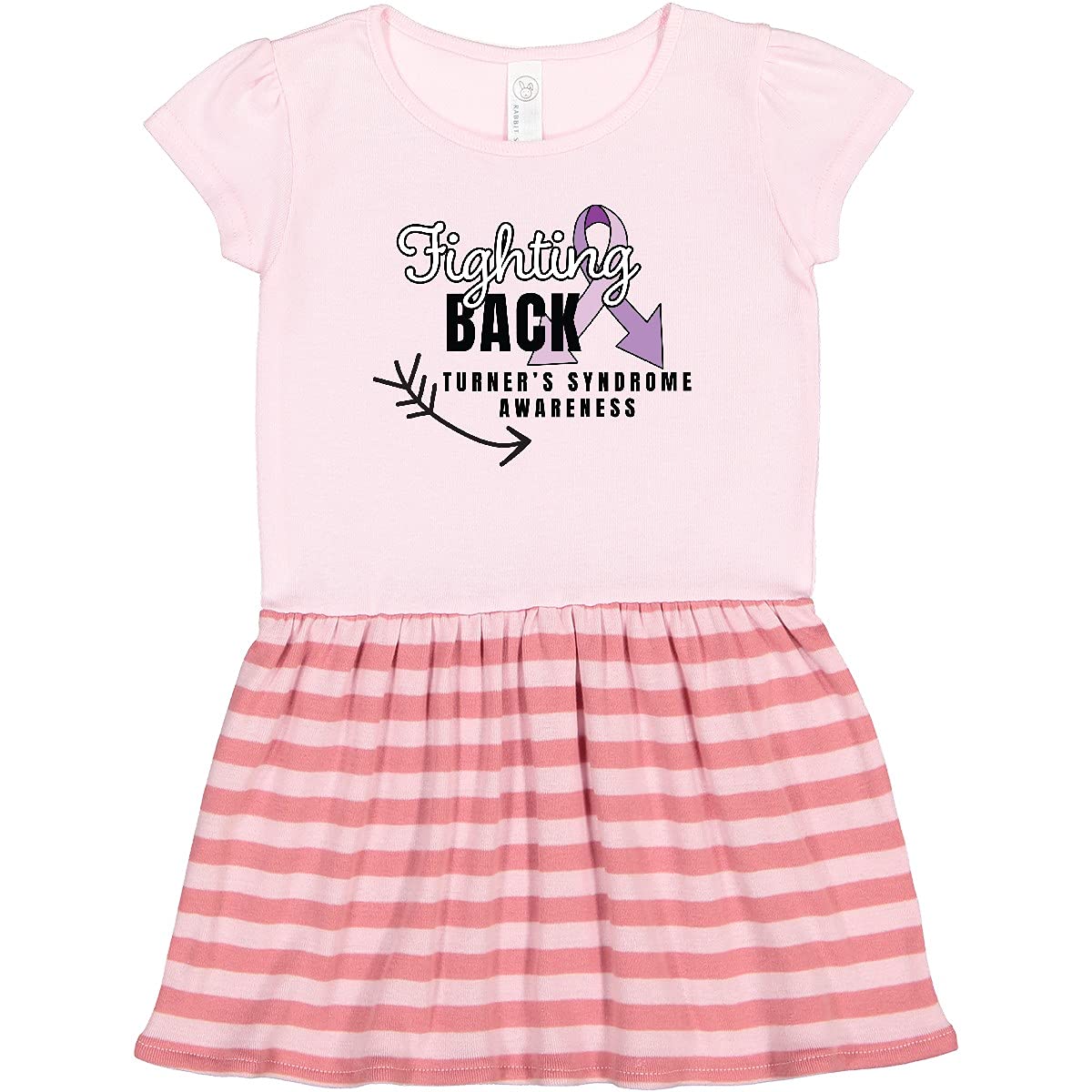Inktastic Fighting Back Turner Syndrome Awareness Toddler Dress - Cute & Comfortable Outfit for Girls with Turner Syndrome, Perfect for Awareness Events & Everyday Wear