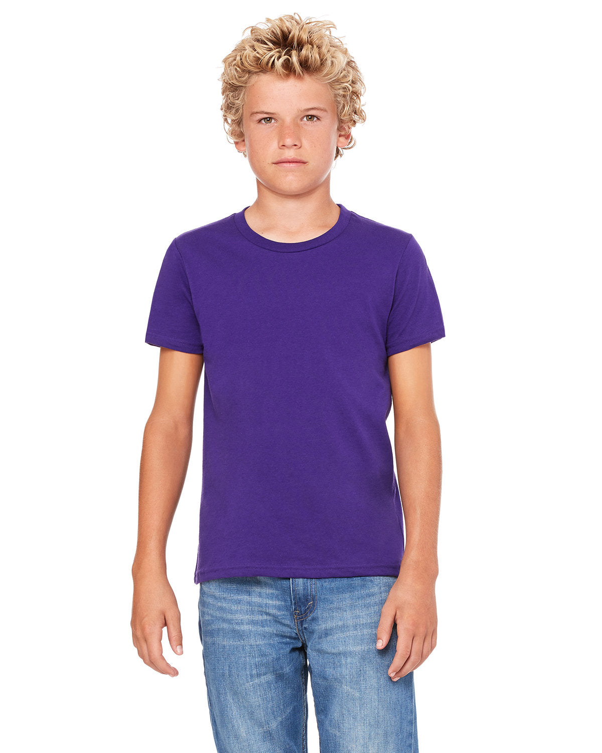 Bella + Canvas 3001Y Youth Jersey T-Shirt - Soft Cotton Short Sleeve Tee for Kids & Teens - Perfect for School, Sports & Everyday Wear
