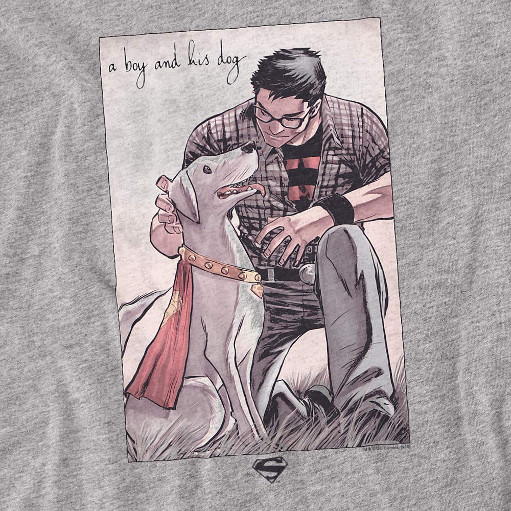 Superman Man's Best Friend Women's T-Shirt - Cute Graphic Tee for Dog Lovers, Casual Wear & Superhero Fans - Perfect for Daily Outfits, Gifts & Comic Conventions