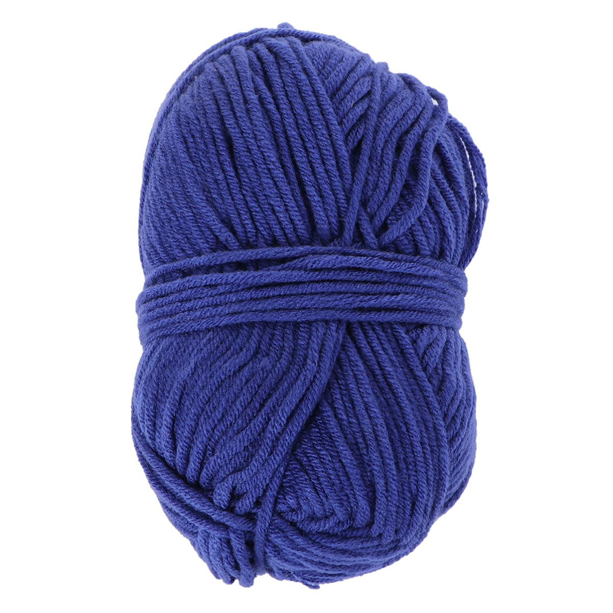 FAVOMOTO 50g Soft Milk Cotton Yarn - Chunky Hand-Knitting Wool for Sweaters, Hats, Scarves - DIY Warm Fuzzy Yarn for Men & Women (Blue Violet) - Perfect for Home Crafting, Gift Making & Yarn Storage