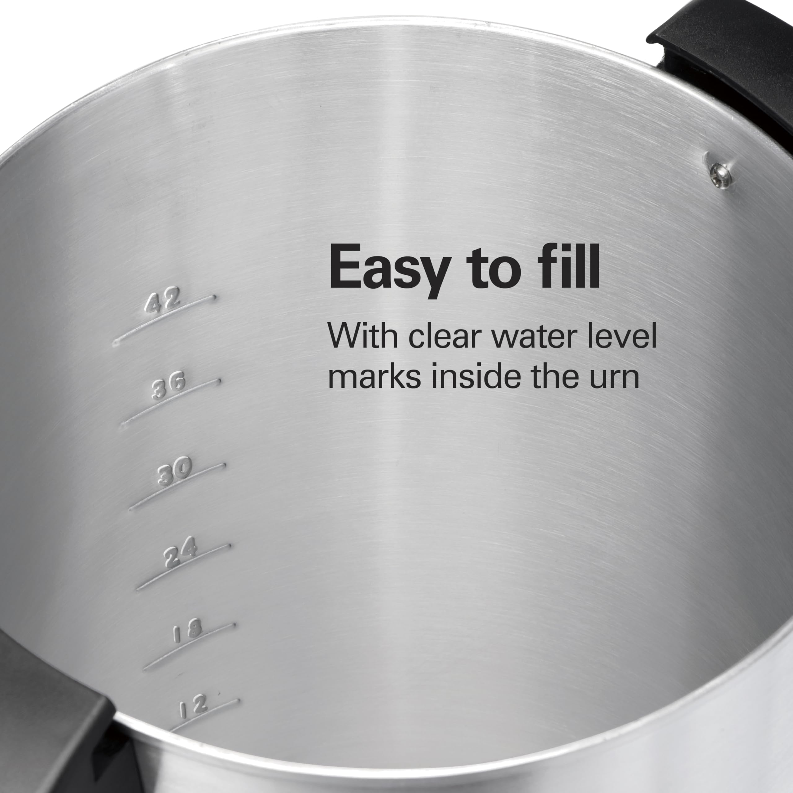 Hamilton Beach 45 Cup Commercial Coffee Urn & Hot Beverage Dispenser - Stainless Steel for Large Gatherings, Events & Catering Services