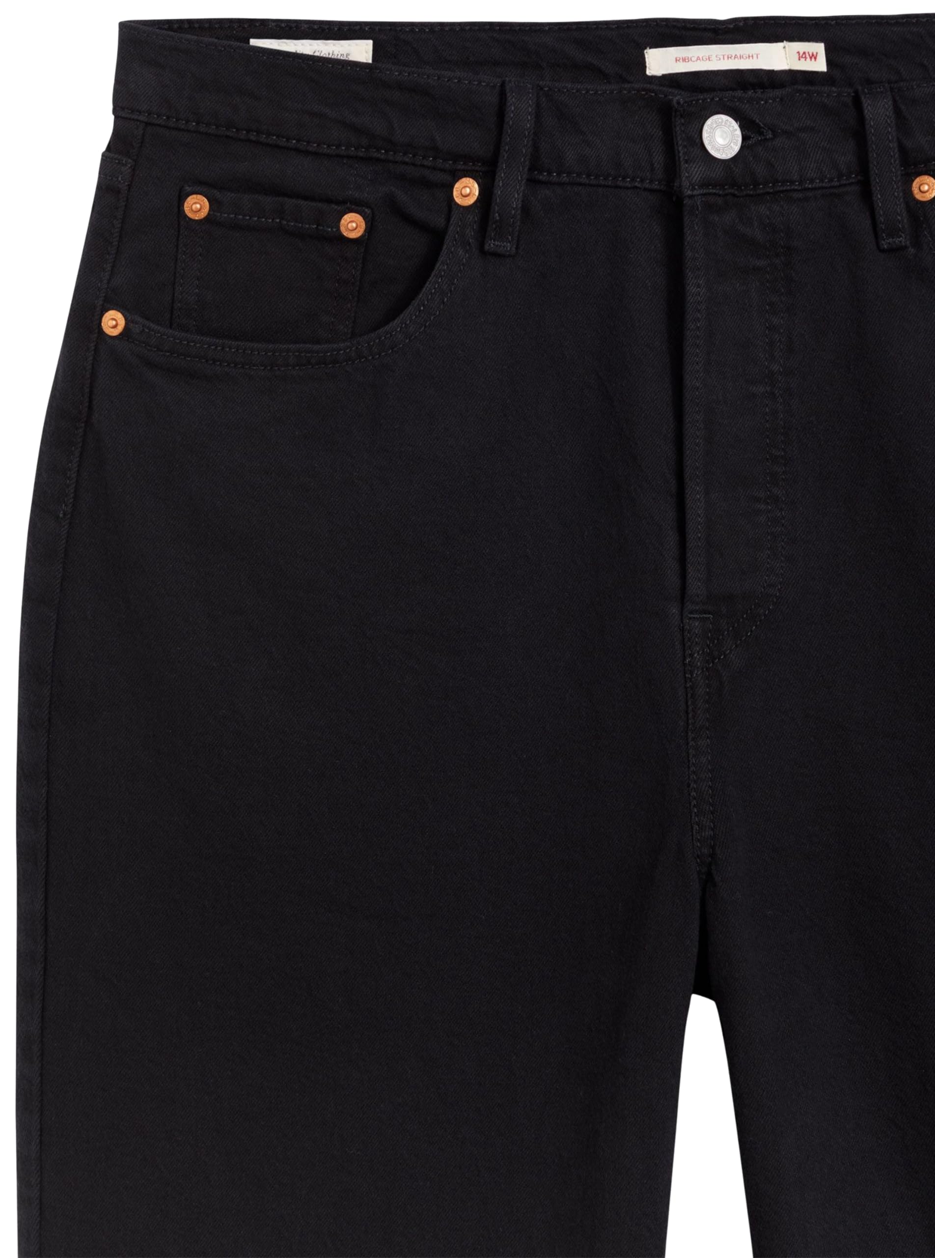 Levi's Women's Plus Size Ribcage Straight Ankle Jeans - High Waist Stretch Denim Pants for Curvy Figures | Perfect for Casual Wear, Office & Date Nights