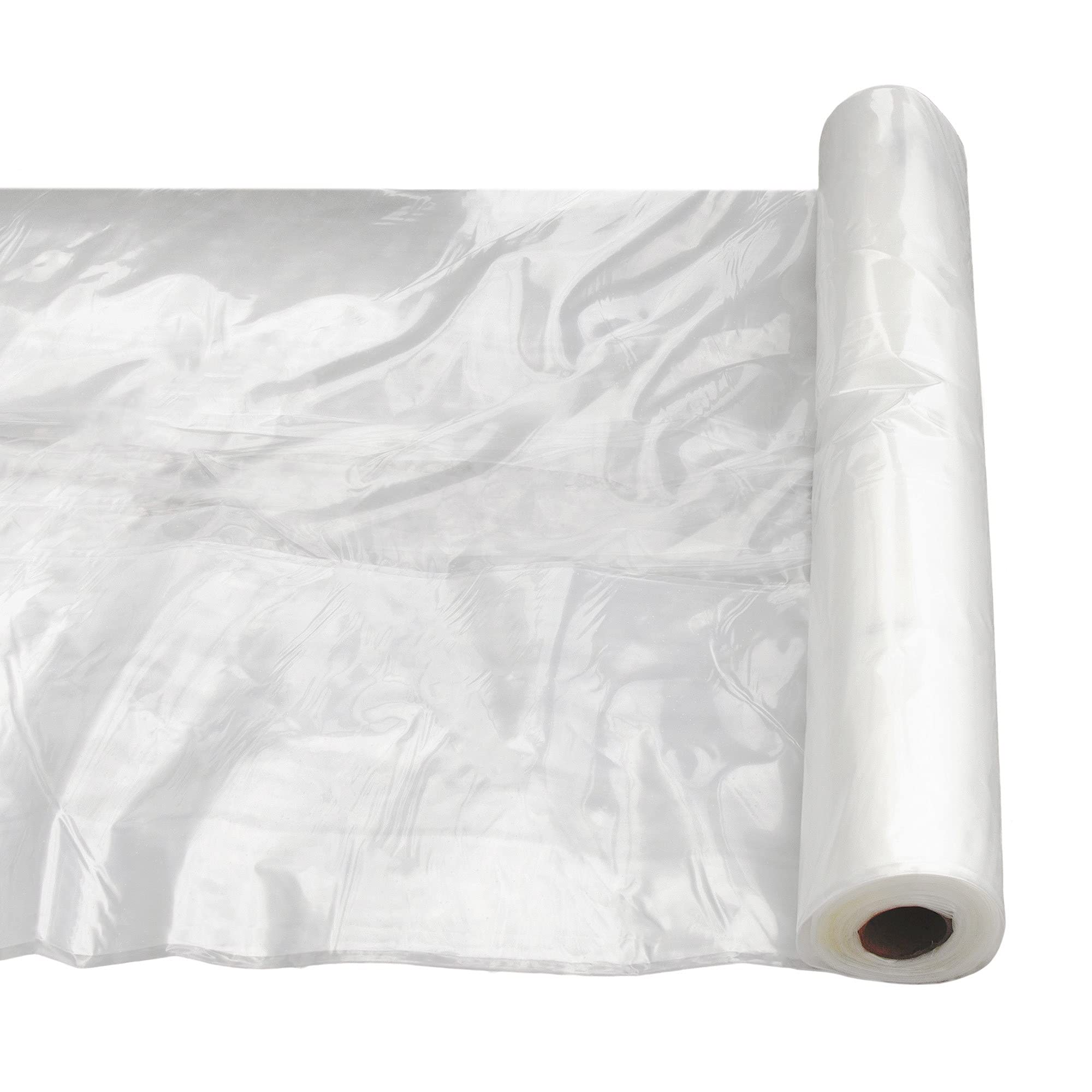 32 ft x 50 ft Clear Greenhouse Plastic Sheeting - 6 Mil Thick UV Resistant Polyethylene Film for Plants | Durable 4-Year Protection for Gardening, Hydroponics & Commercial Greenhouses