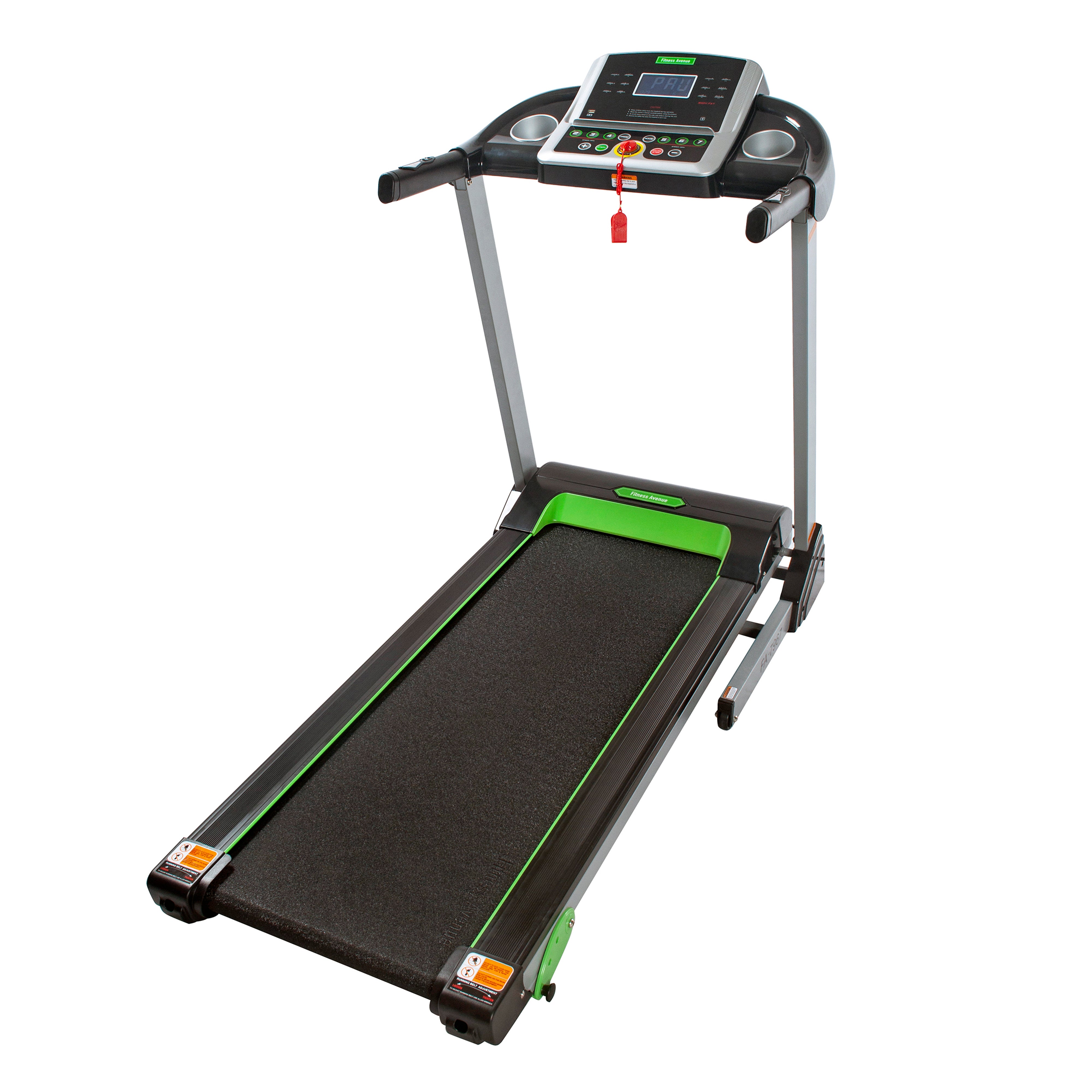 Fitness Avenue Manual Incline Treadmill with Bluetooth & Speakers - Compact Home Gym Equipment for Cardio Workouts
