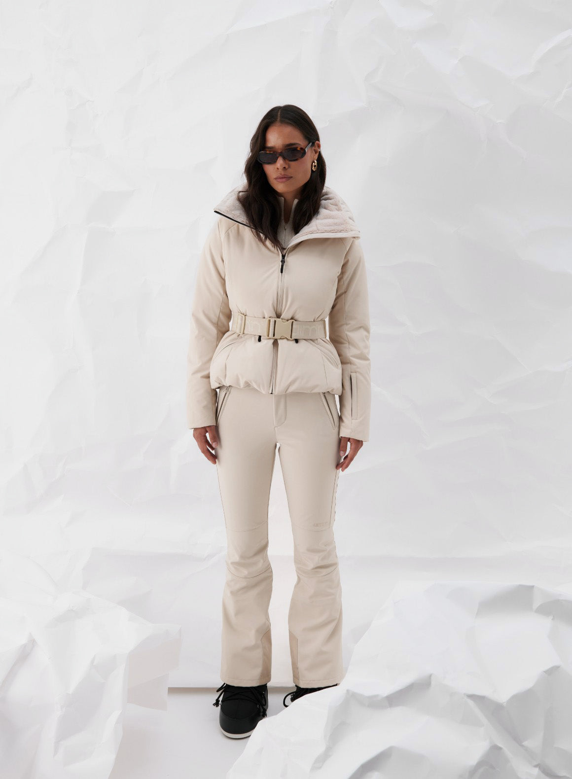 Café Au Lait Verbier Jacket - Stylish Winter Coat for Women | Waterproof & Warm Outerwear for Skiing, Hiking & City Fashion