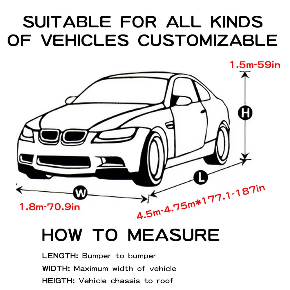 2023 Acura Integra Car Cover - Waterproof 190T High-Density Fabric for Indoor & Outdoor Use - Full Exterior Protection with Sunscreen (Sedan, Silver) | Perfect for Garage Storage, Winter Protection & Long-Term Vehicle Preservation