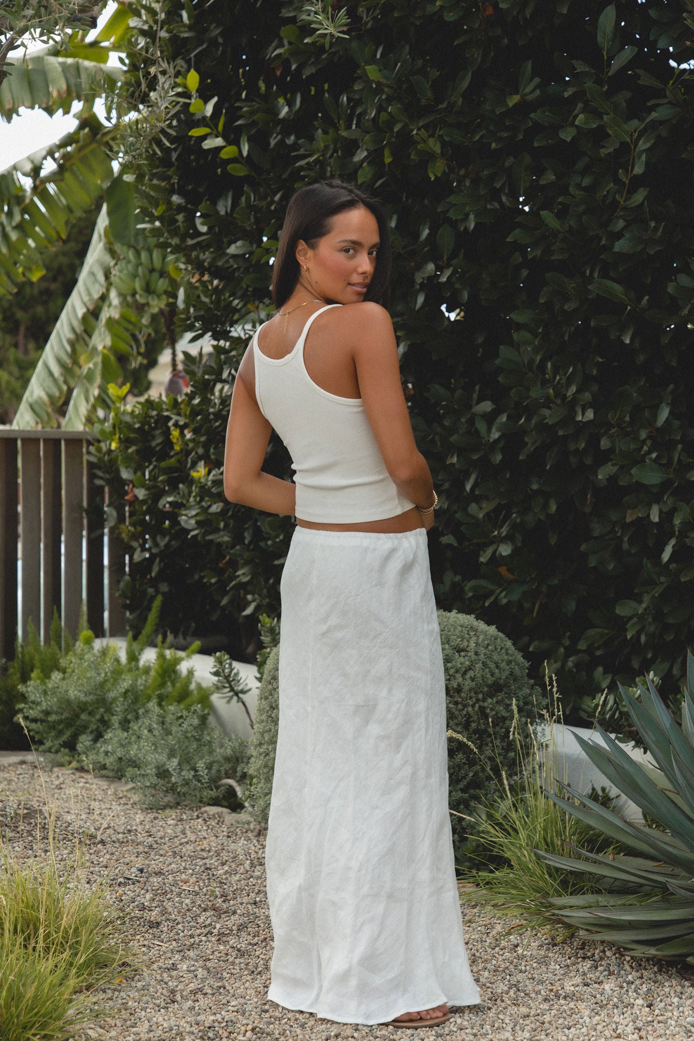 Laguna Linen Drawstring Skirt for Women - Breathable Summer Midi Skirt with Adjustable Waist - Perfect for Beach, Vacation & Boho Style Outfits