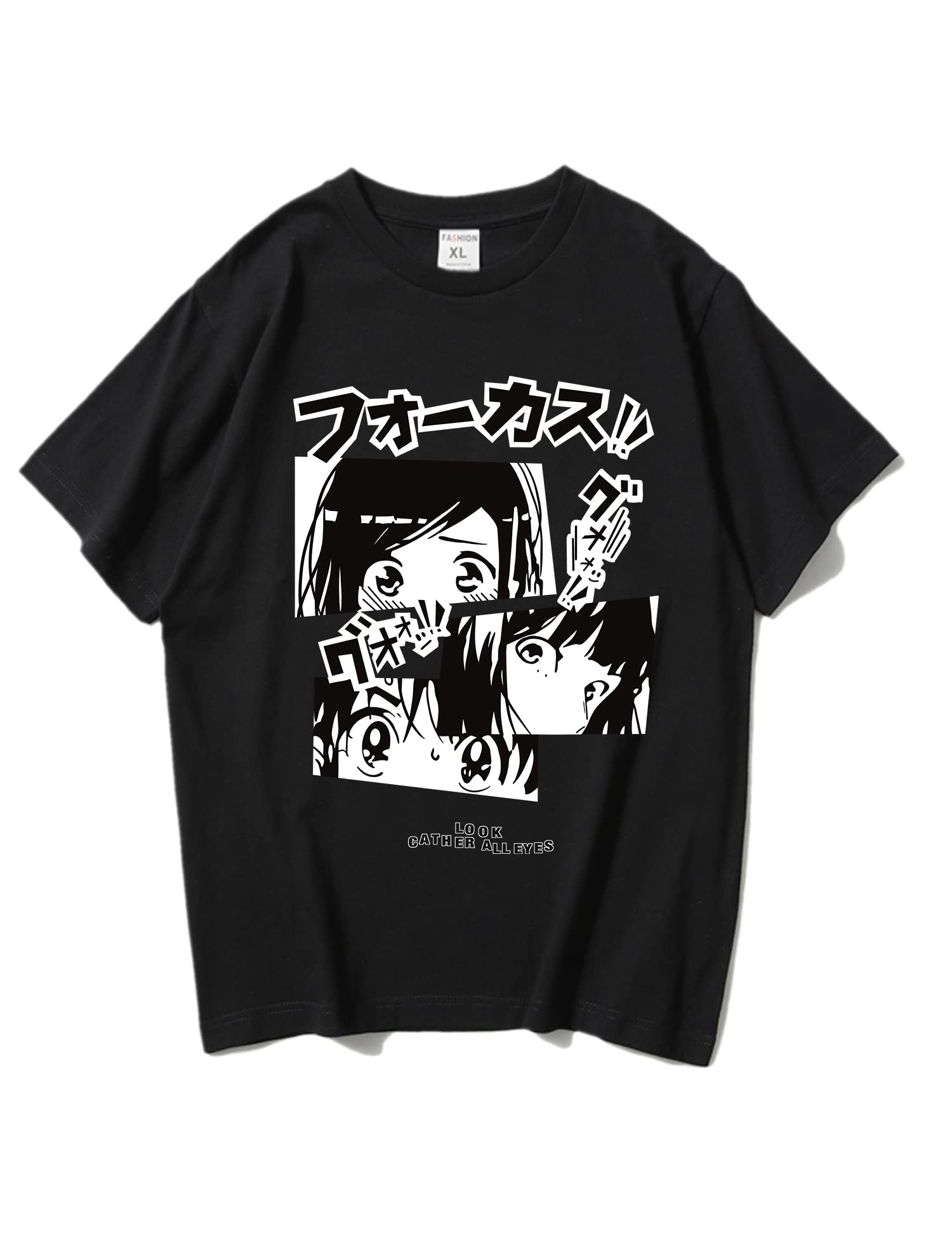 Oversized Anime Manga T-Shirts for Men & Women - Trendy Streetwear Fashion Gift, Casual Loose Fit Tees - Perfect for Cosplay, Comic Con, and Everyday Wear
