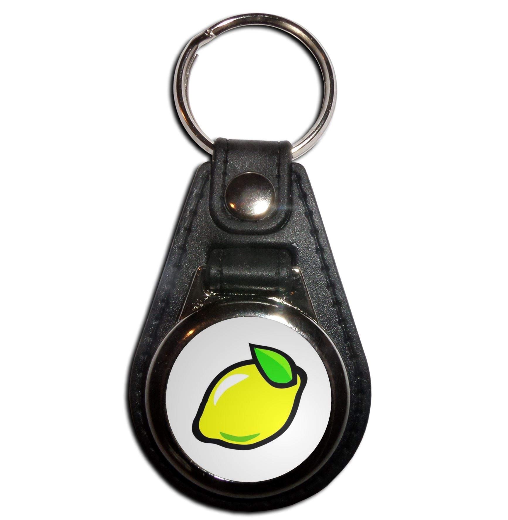 Plastic Lemon Keychain - Durable Fruit-Shaped Key Ring with Color Options - Perfect for Keychains, Gifts, and Party Favors