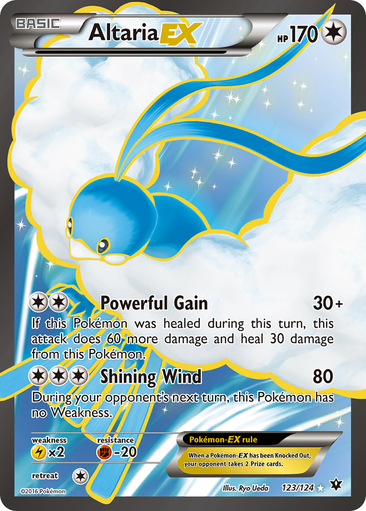 Altaria EX Pokemon Card 123/124 - Ultra Rare Collectible for TCG Battles & Trading
