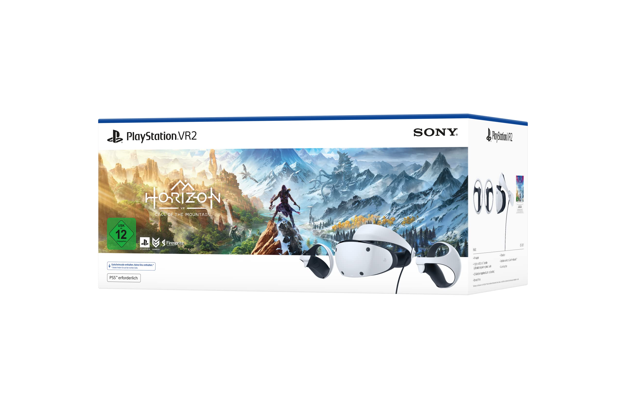 Sony PlayStation VR2 Horizon Call of the Mountain Bundle - Virtual Reality Headset for PS5 | Immersive Gaming Experience for Action & Adventure Games