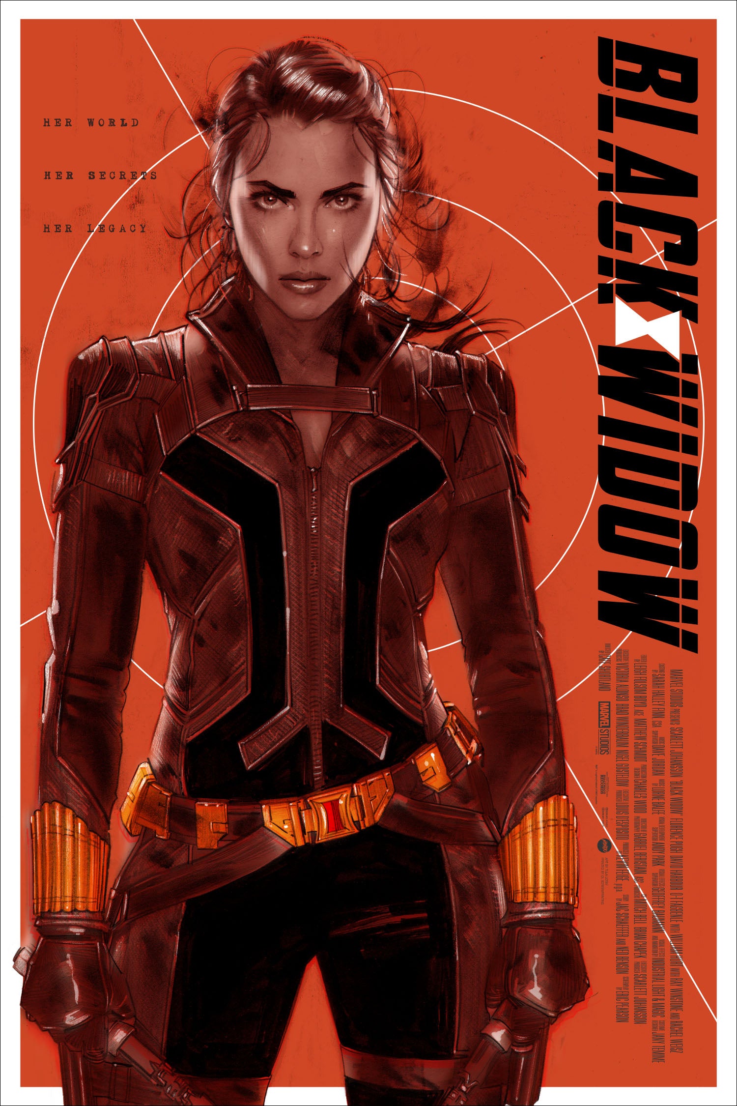 Black Widow Marvel Variant Poster - Limited Edition Collectible Art Print for Home, Office & Fan Decor