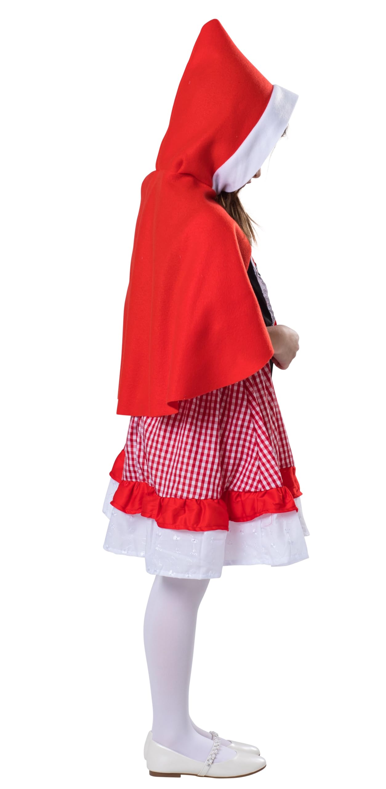 Little Red Riding Hood Costume for Girls - Dress and Cape Set - Storybook Character Outfit for Halloween, Dress-Up, and Themed Parties