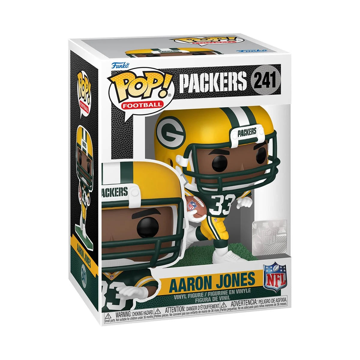 Aaron Jones Green Bay Packers NFL Jersey - Official Licensed Football Jersey for Men - Perfect for Game Day, Tailgating & Fan Gear Collection