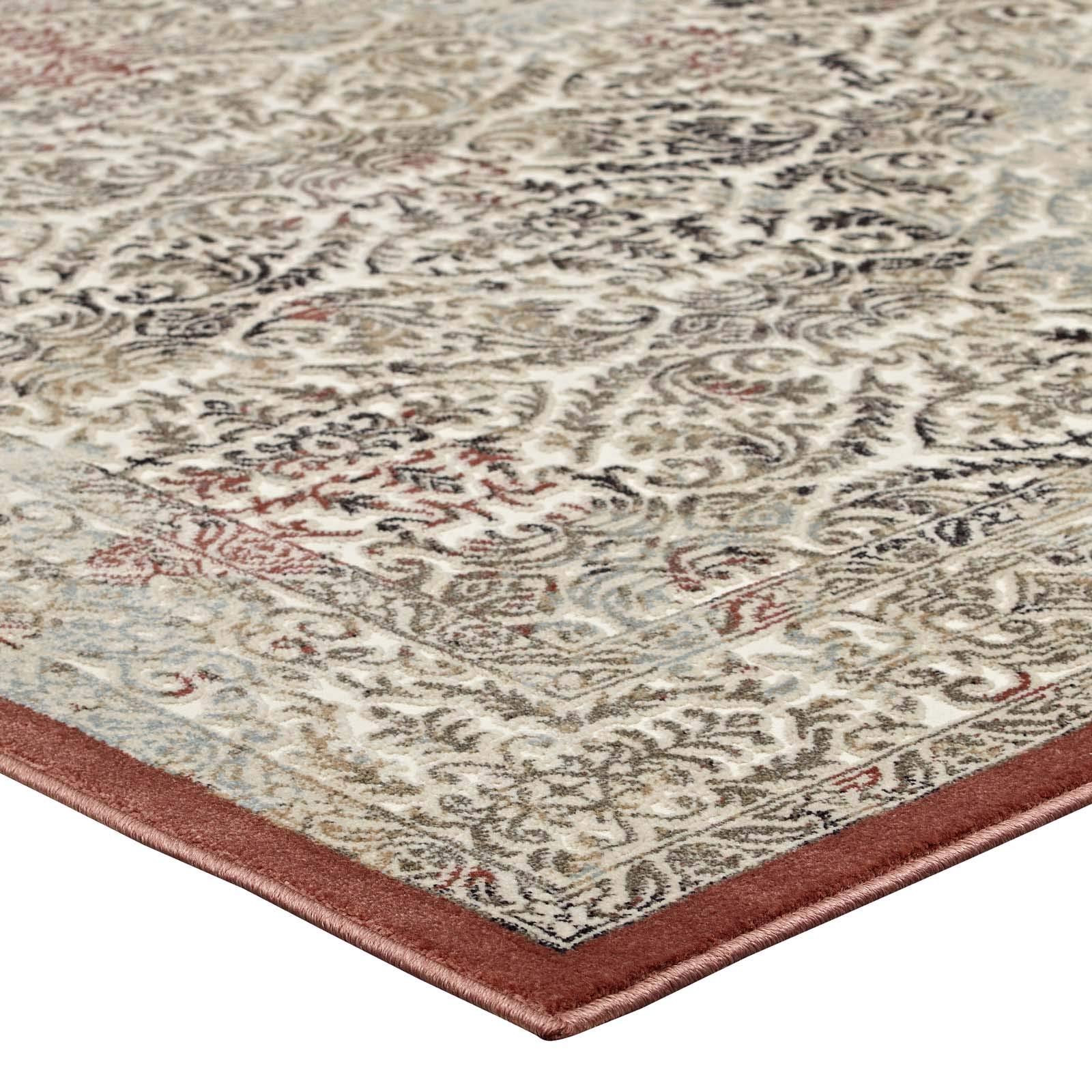Industrial Country Cottage Farm Beach House Living Lounge Area Rug - Soft Fabric Floor Carpet in Brown Tan - Perfect for Living Rooms, Bedrooms & Cozy Spaces