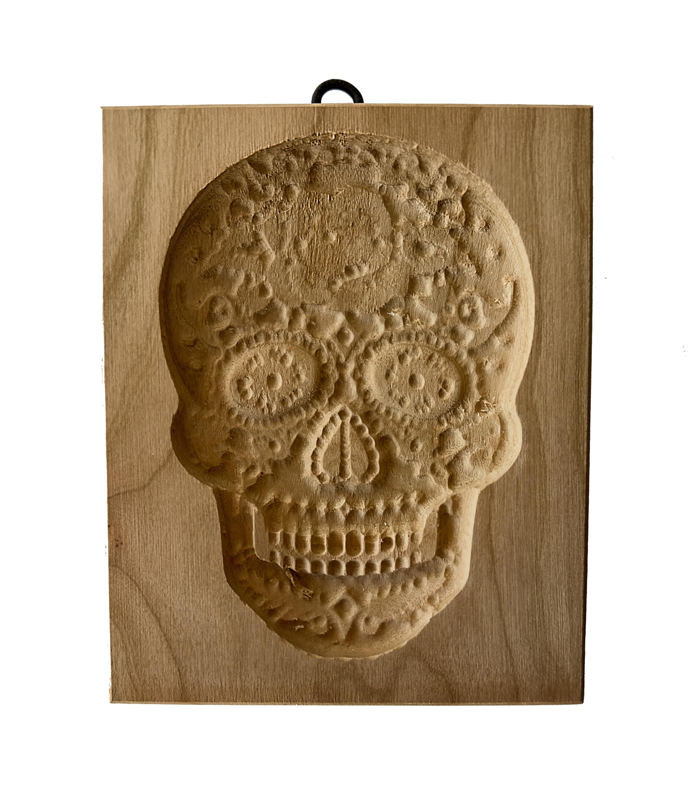 Rose Skull Day of The Dead Cookie Board - Sugar Skull Baking Tray for Halloween & Dia de Los Muertos Decor - Perfect for Cookie Making, Party Serving, and Themed Decorations
