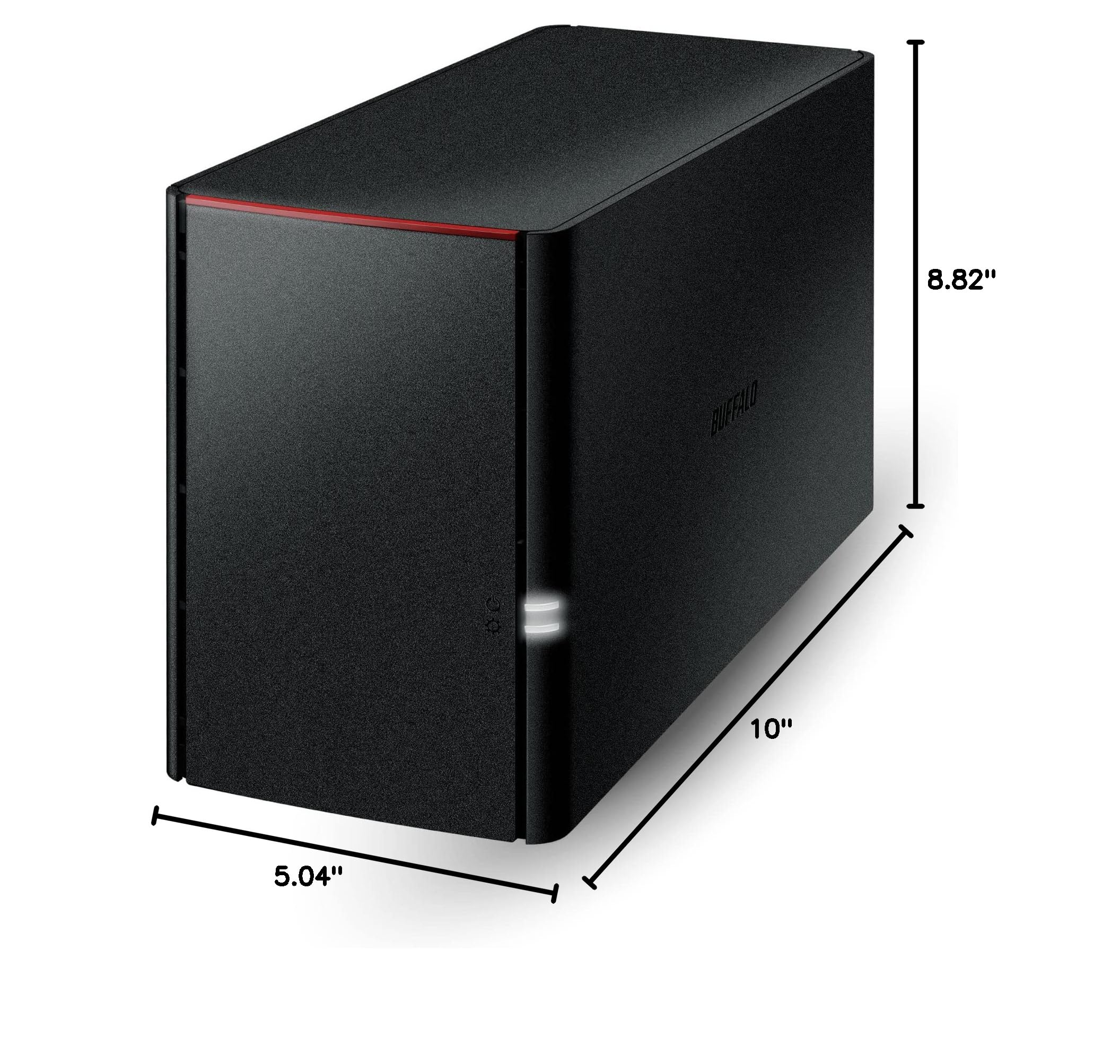 BUFFALO LinkStation 220 8TB 2-Bay NAS Network Attached Storage with Pre-Installed HDD - Reliable Home Cloud & Network Storage Solution for Media Backup, File Sharing & Remote Access