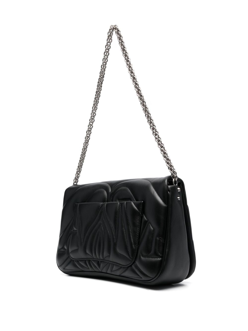 Alexander McQueen Black Leather Shoulder Bag for Women | Luxury Designer Handbag for Work, Travel & Evening Events