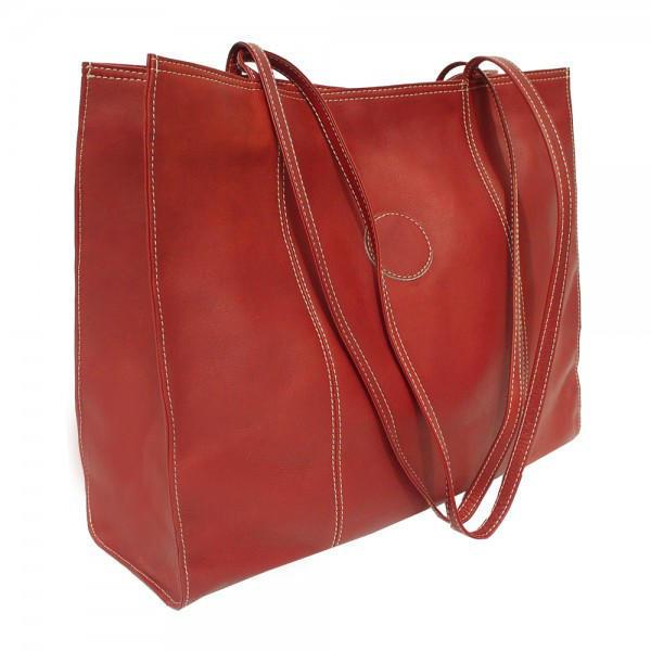 Premium Genuine Leather Carry All Market Tote Bag - Stylish & Durable for Grocery Shopping, Beach Trips, and Everyday Use
