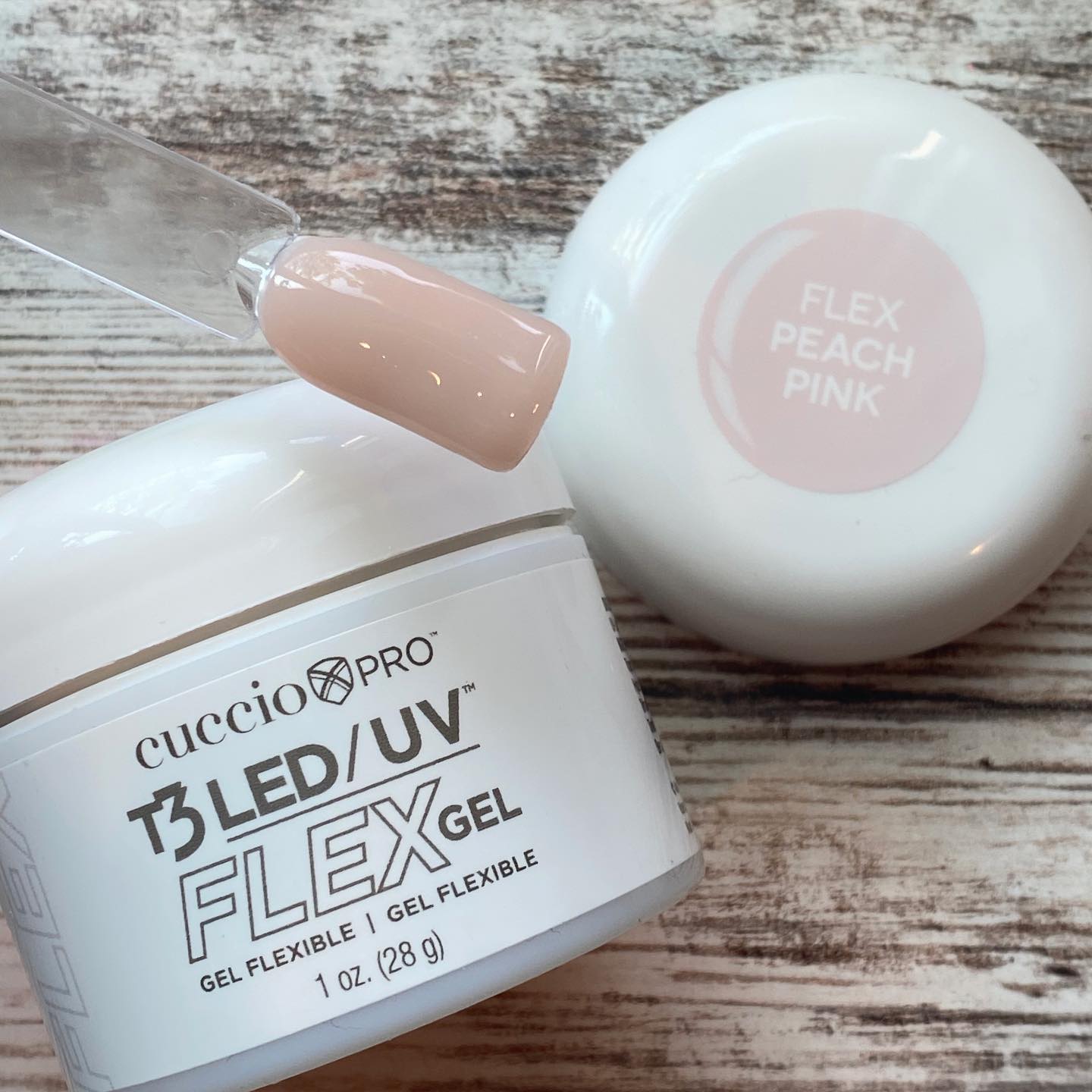 CUCCIO T3 FLEX LED/UV Cover Gel 1oz - Professional Nail Strengthener for Salon & Home Manicures - Perfect for Gel Polish, Nail Extensions & DIY Nail Care