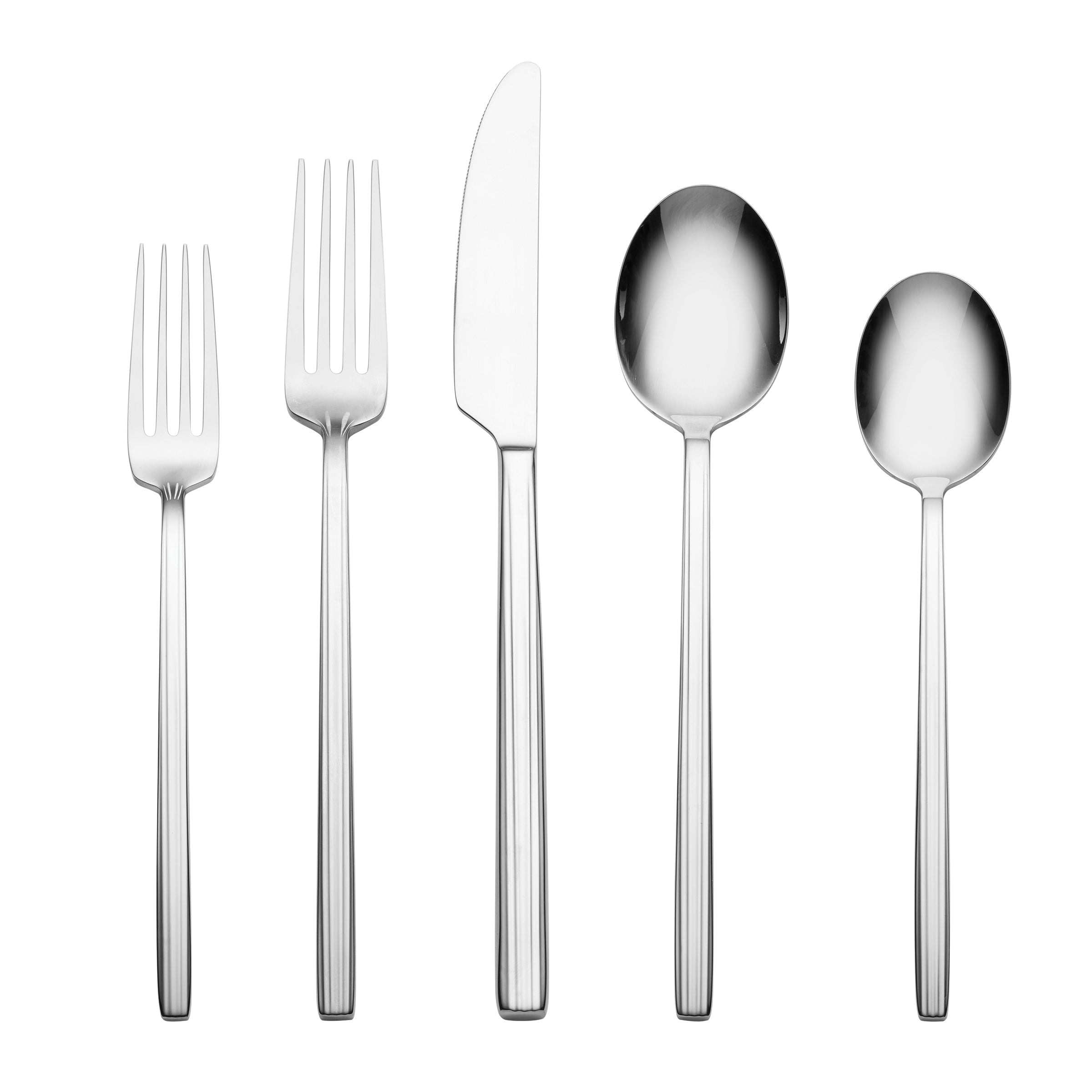 Dean Mirror 20-Piece Stainless Steel Flatware Set - Elegant Silverware for Dining, Kitchen & Entertaining - Perfect for Dinner Parties, Weddings & Everyday Use