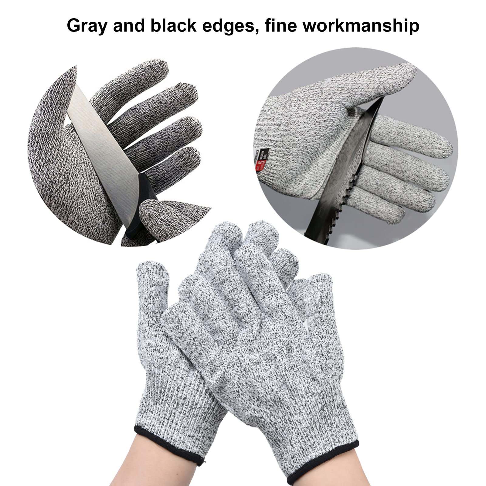 Cut Resistant Gloves for Gardening & Woodworking - Nylon Spandex Safety Gloves with Fine Workmanship, Machine Washable | Perfect for Outdoor Work, DIY Projects & Heavy Duty Protection