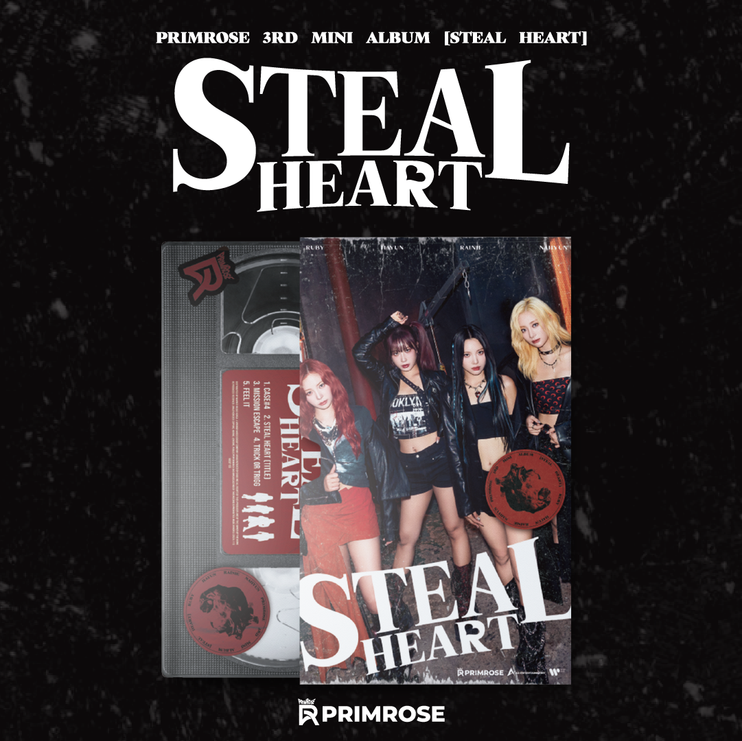 PRIMROSE 3RD MINI ALBUM 'STEAL HEART' - K-Pop CD with Photobook & Poster | Perfect for K-Pop Fans, Music Collectors and Gift Giving