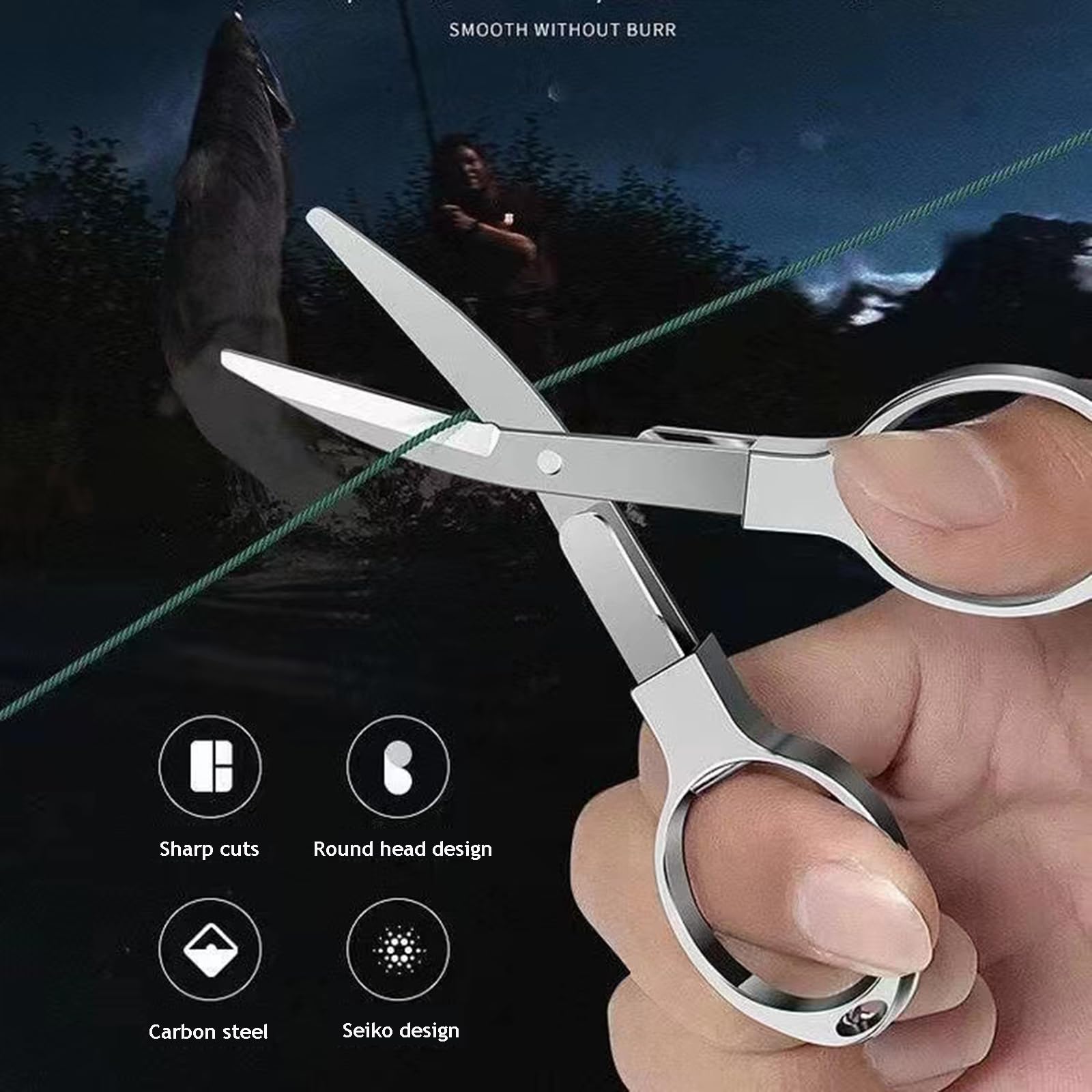Portable Folding Scissors - 2 Pack Stainless Steel Retractable Mini Scissors for Travel, Home & Office | Compact Safety Design for DIY, Crafts, First Aid & Everyday Use