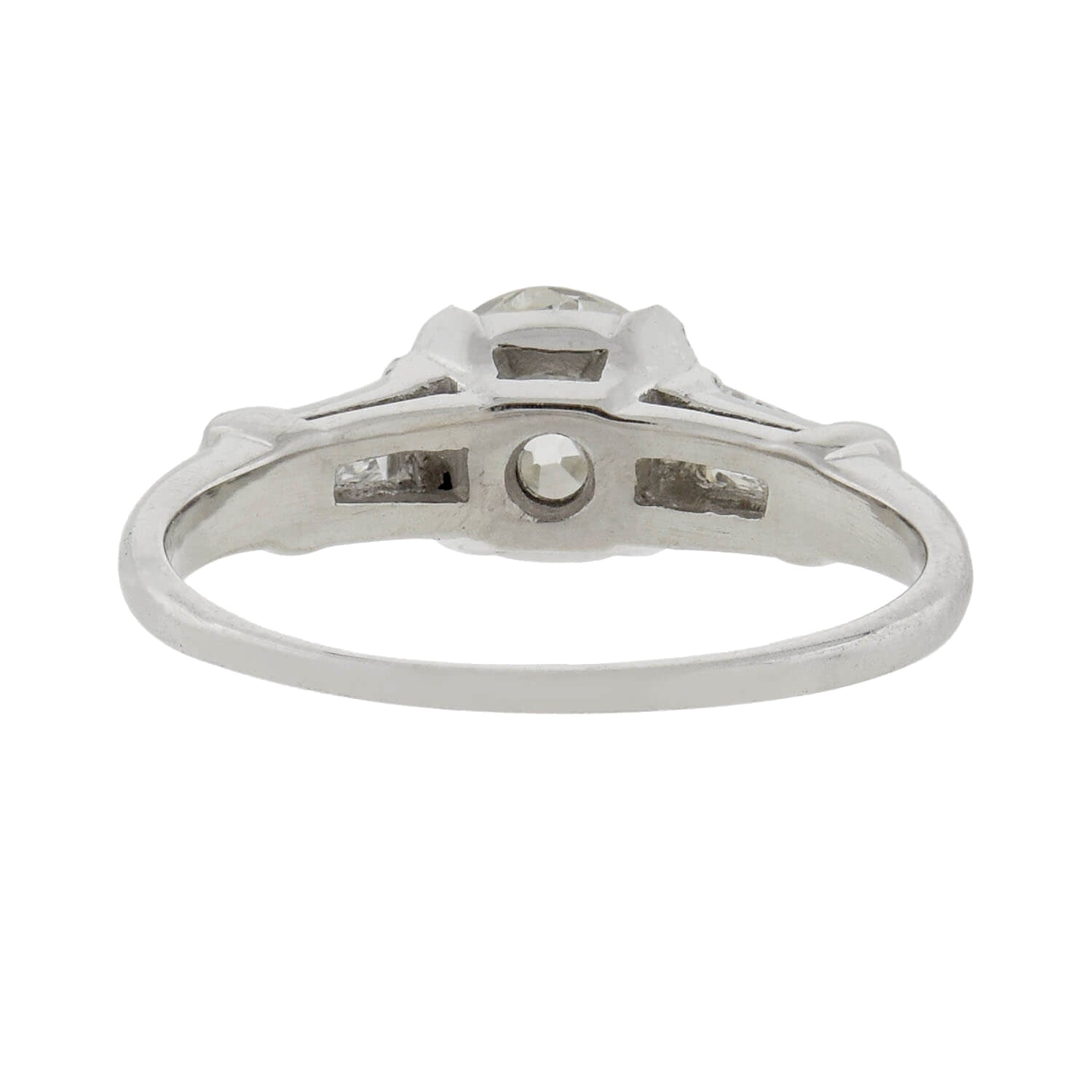 Vintage Platinum Diamond Engagement Ring 0.99ct Center Stone - Perfect for Proposals, Anniversaries & Special Occasions