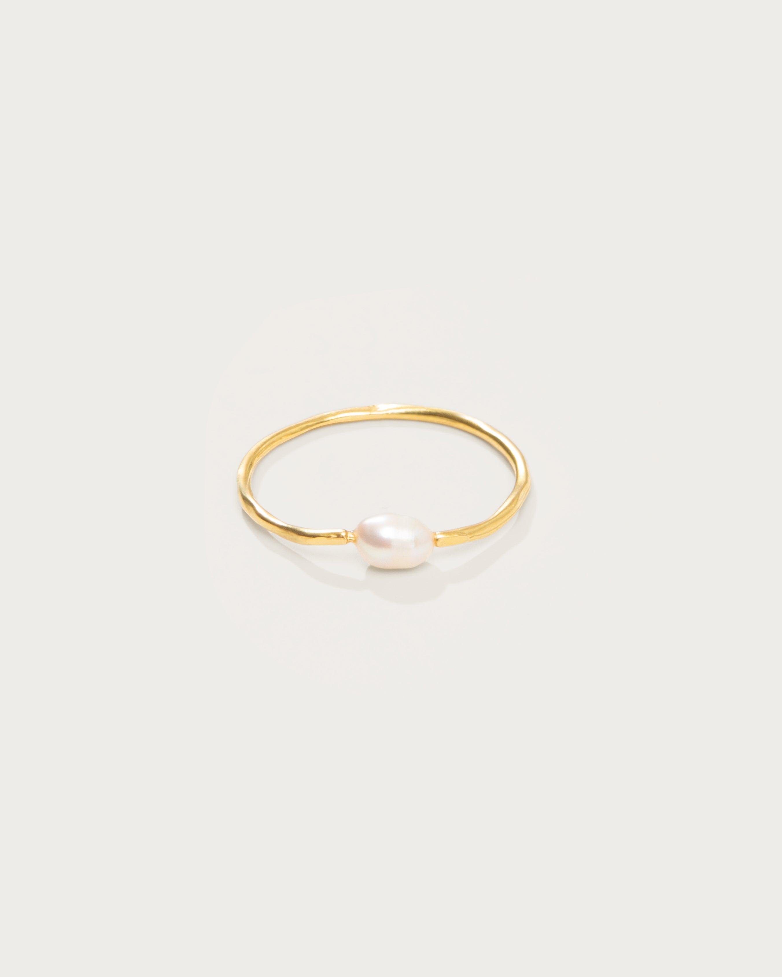 Thalassa Pearl Ring - Elegant 925 Sterling Silver Pearl Jewelry for Women | Perfect for Weddings, Parties & Everyday Wear