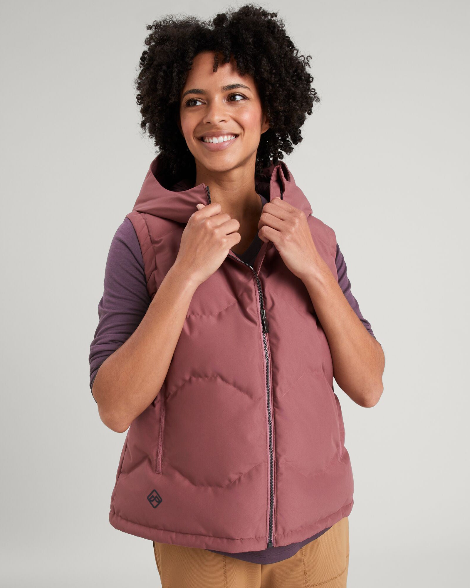 Women's Frisco X Hooded Down Vest - Lightweight Warm Winter Puffer Jacket for Outdoor Activities & Travel | Bliss