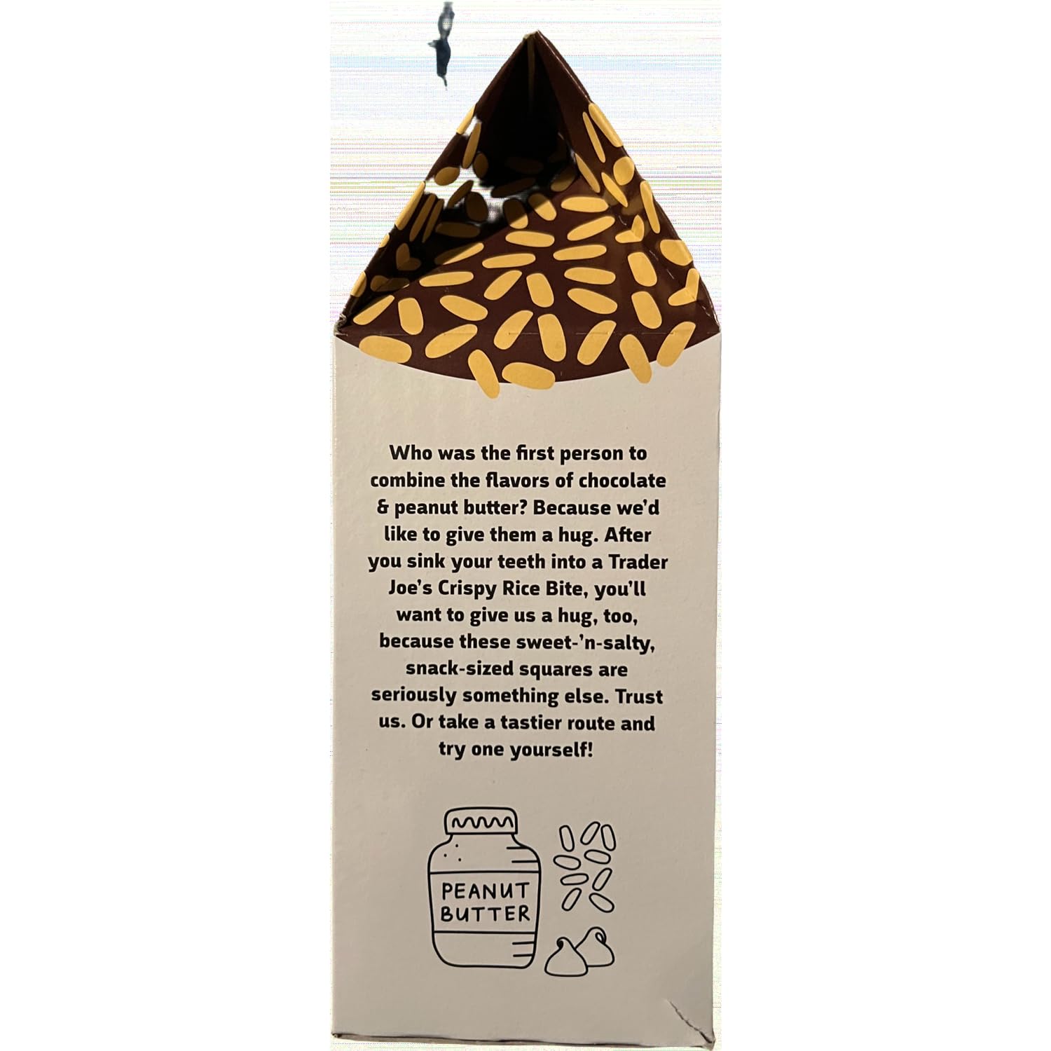Trader Joe's Chocolate Coated Peanut Butter Crispy Rice Bites - 8.15 oz (Pack of 1) | Crunchy Snack for Parties, Office Treats & Kids Lunch Boxes