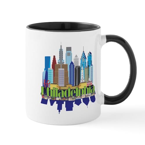 White/Black Inside - Philly New Icon Mugs