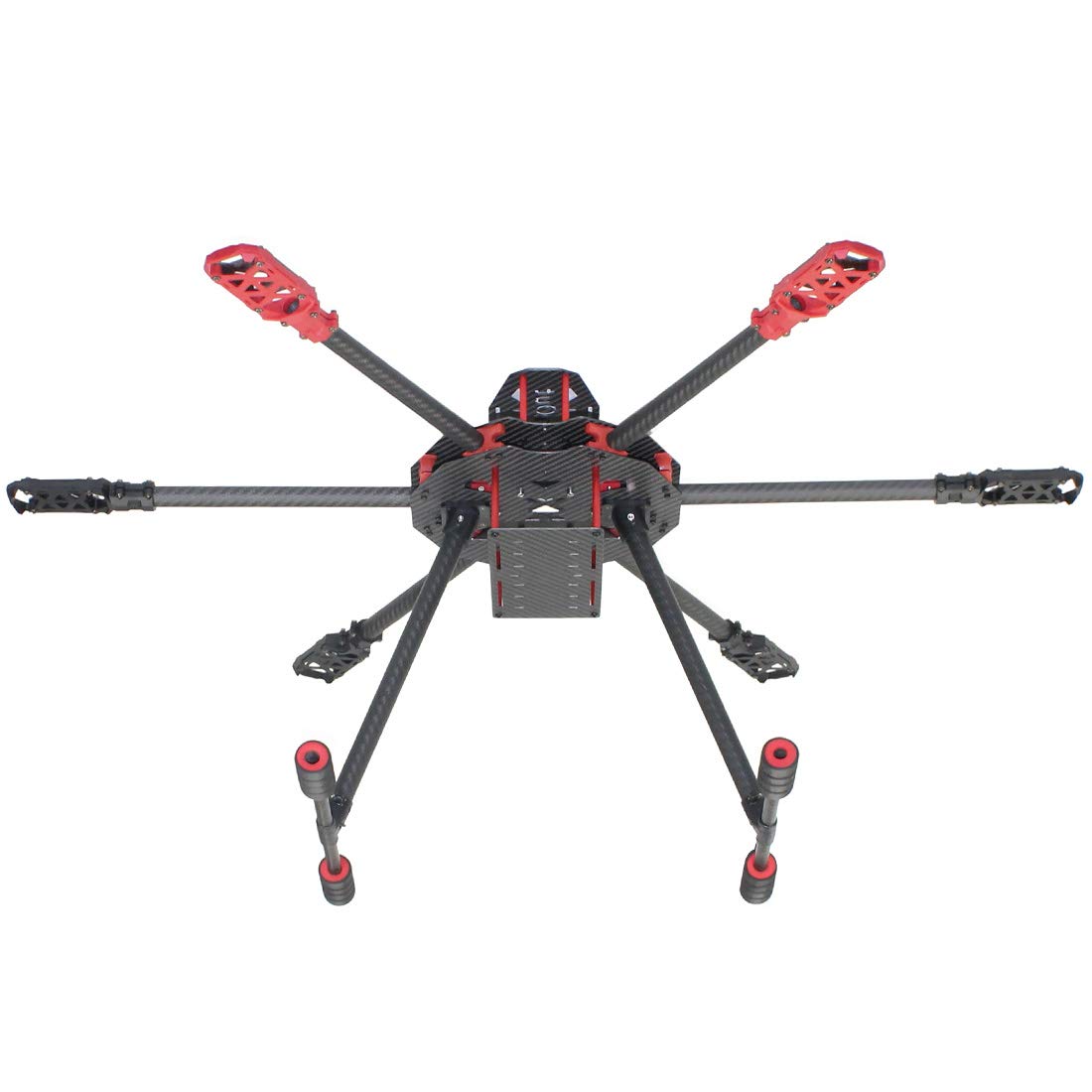 QWinOut Q650 3K Carbon Fiber 6-Axis Folding Arm FPV Drone Frame Kit with Landing Gear - Lightweight UAV Quadcopter DIY Build for Aerial Photography, Racing & Professional Filming