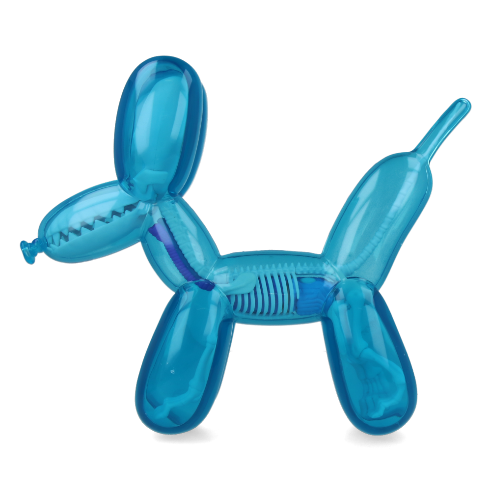 Jason Freeny Sky Blue Anatomy Balloon Dog Sculpture - Unique Art Toy for Home Decor, Office Display & Pop Art Collectors