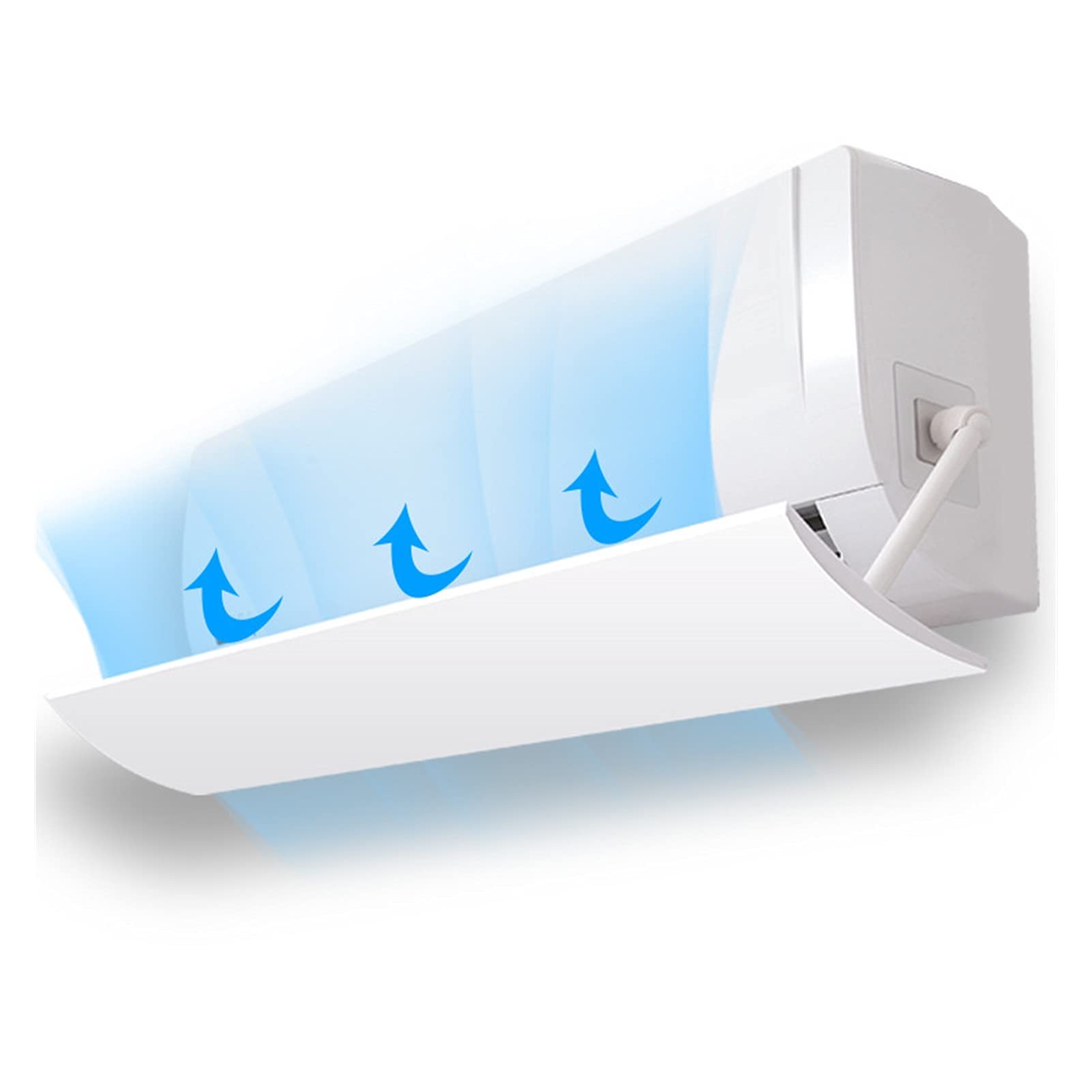 Adjustable Air Conditioner Wind Deflector Shield - Universal AC Baffle Cover for Home & Office - Durable Windshield Protector for Window & Wall Units - Perfect for Energy Savings & Noise Reduction