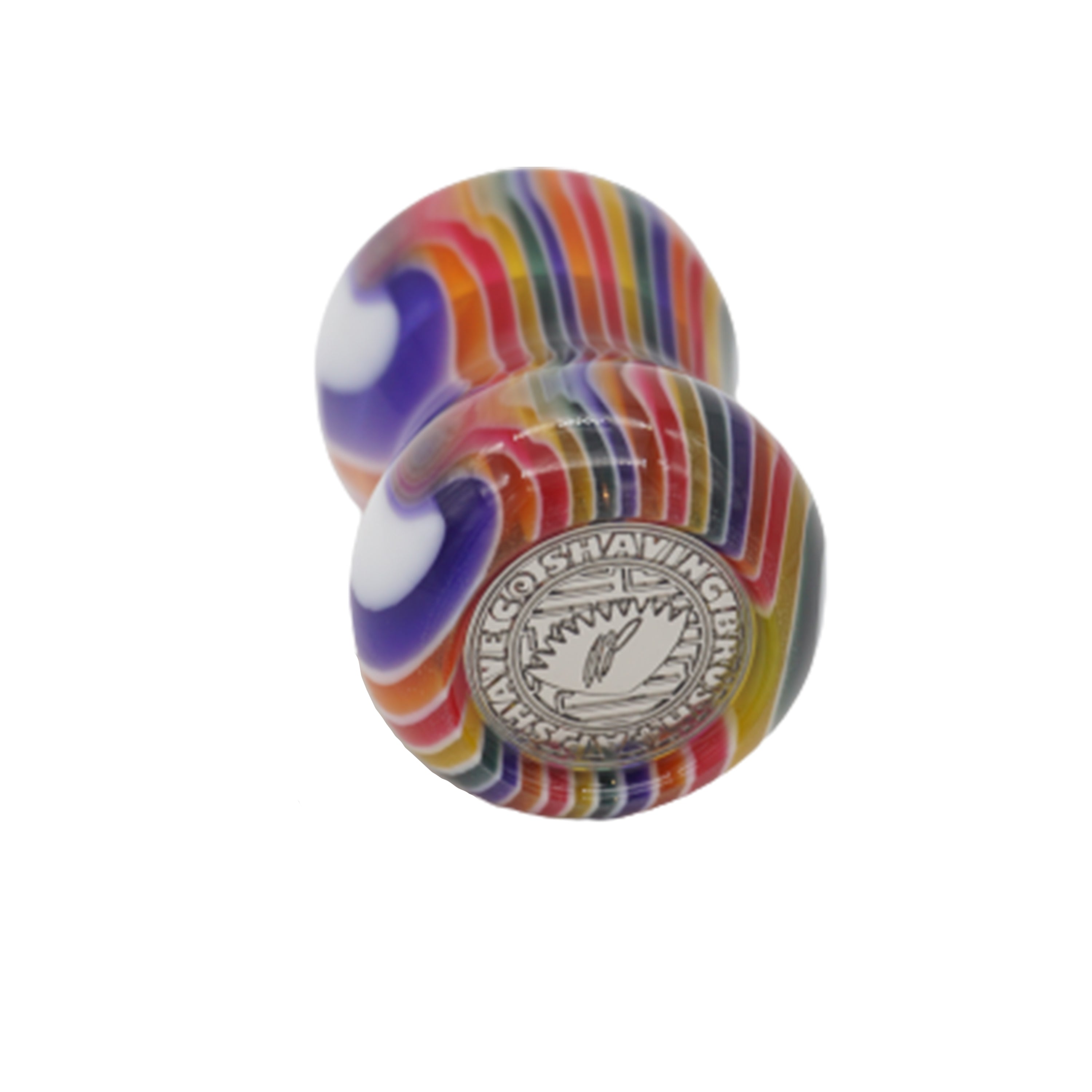 Handcrafted Candy Stripe Shaving Brush Handle - Fits 24mm & 26mm Knots - Perfect for Wet Shaving & Grooming Kits - Luxury Shaving Accessory for Men