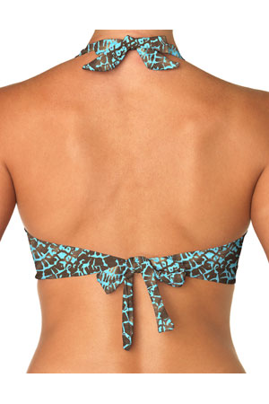 Tiger Reef 59 Underwire Twist Halter Bikini Top - Sexy Push Up Swimwear for Women, Perfect for Beach Vacation & Pool Party