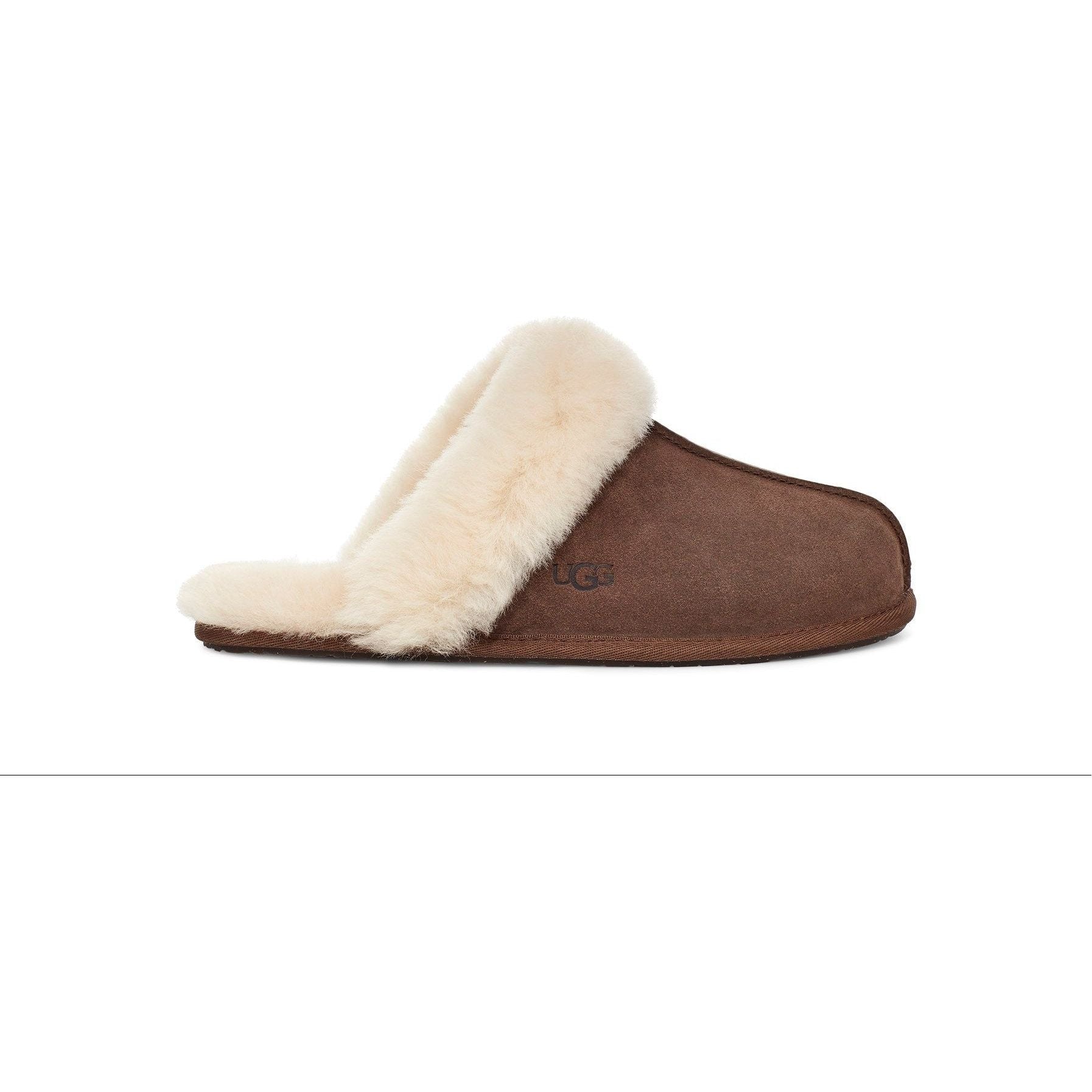UGG Women's Scuffette II Slippers - Cozy Faux Fur Lined House Shoes in Espresso Brown | Warm Indoor/Outdoor Comfort for Winter & Home Relaxation